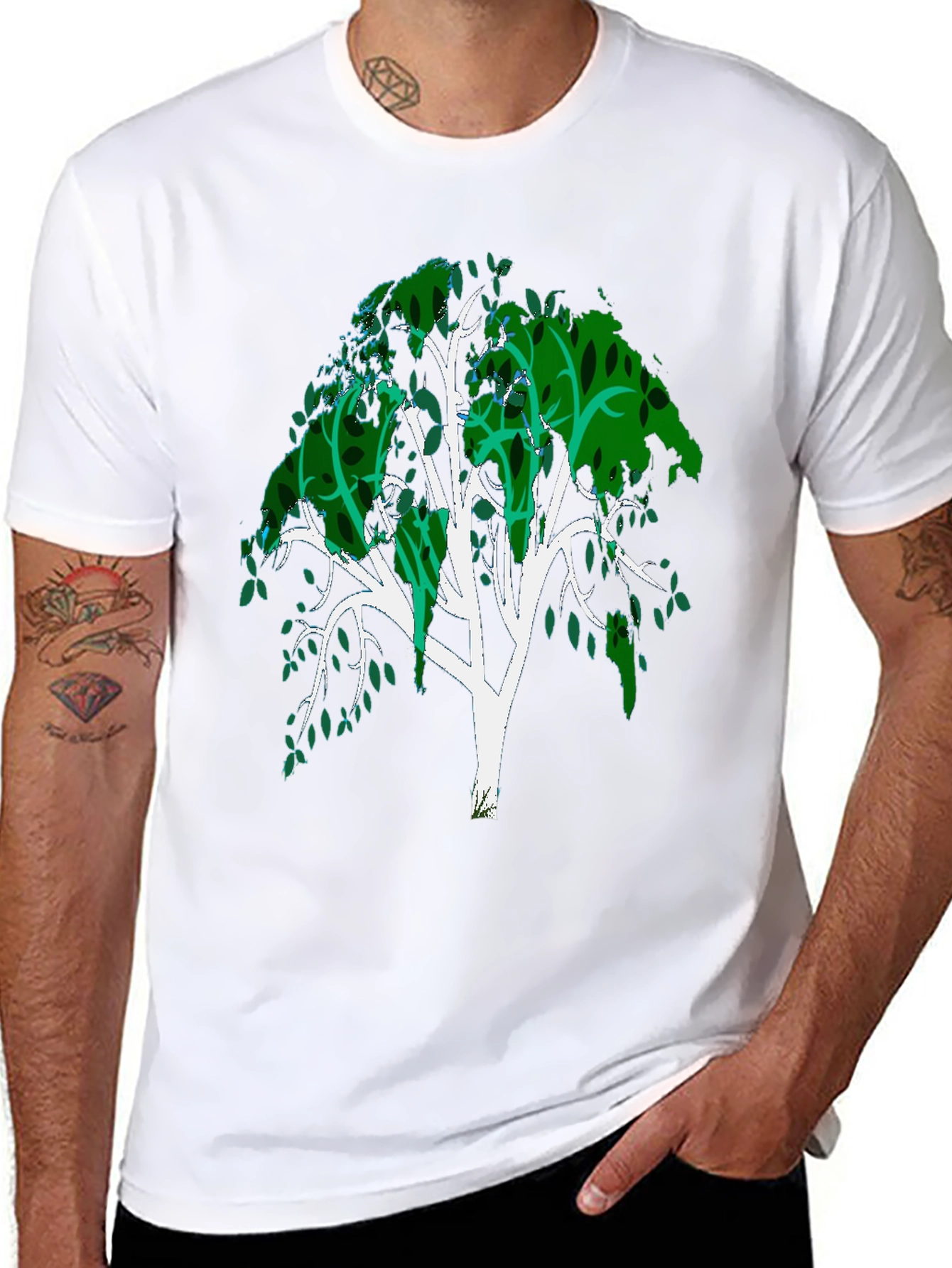 Tree Graphic Tee - Mens Black T-Shirt