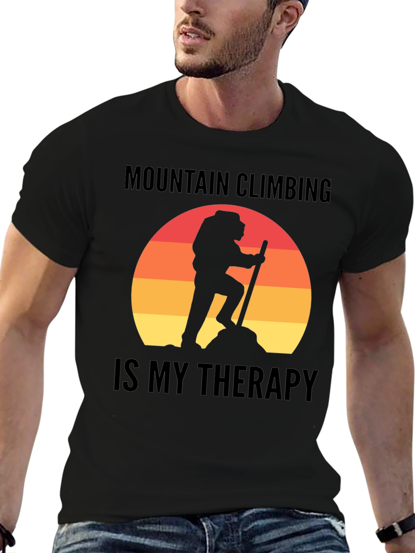 Mountain Climbing Therapy T-Shirt - Hiking Adventure Tee