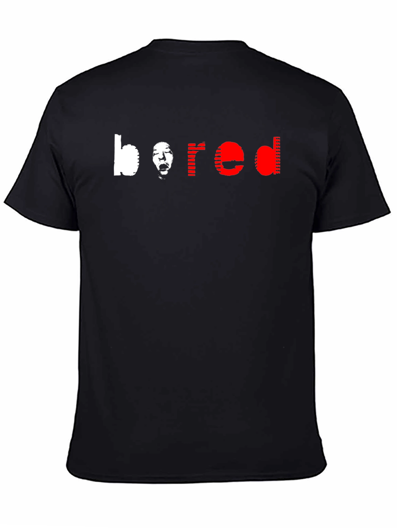 Bored Graphic Tee - Mens Black Crewneck T-Shirt