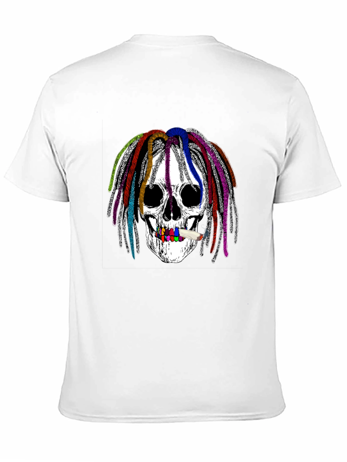 Skull Dreadlocks Graphic T-Shirt