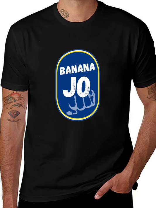 Banana Jo Graphic Tee - Black Cotton T-Shirt