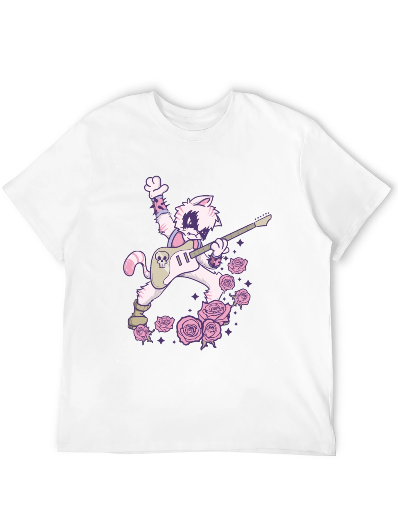 Rockstar Cat T-Shirt - Cool Graphic Tee