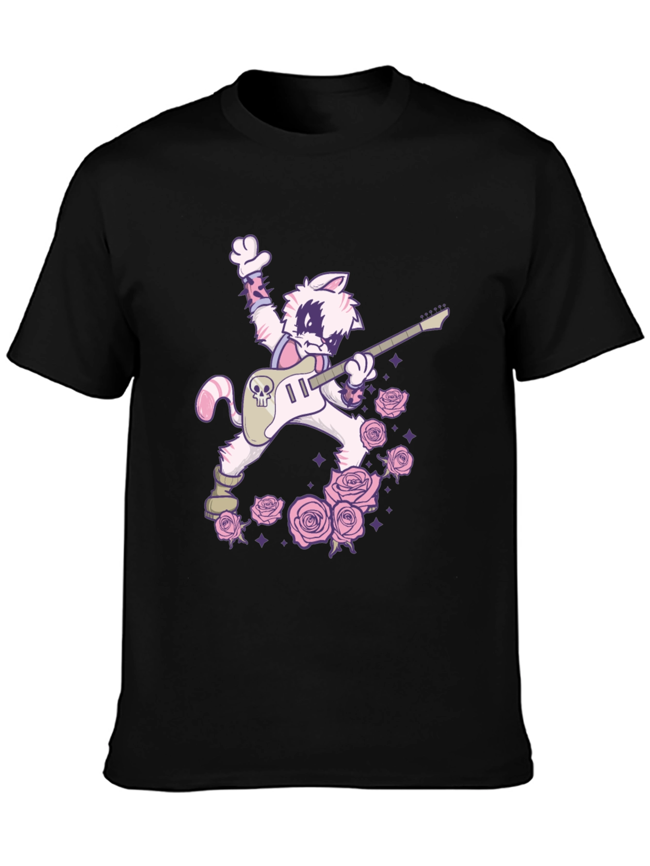 Rockstar Cat T-Shirt - Cool Graphic Tee