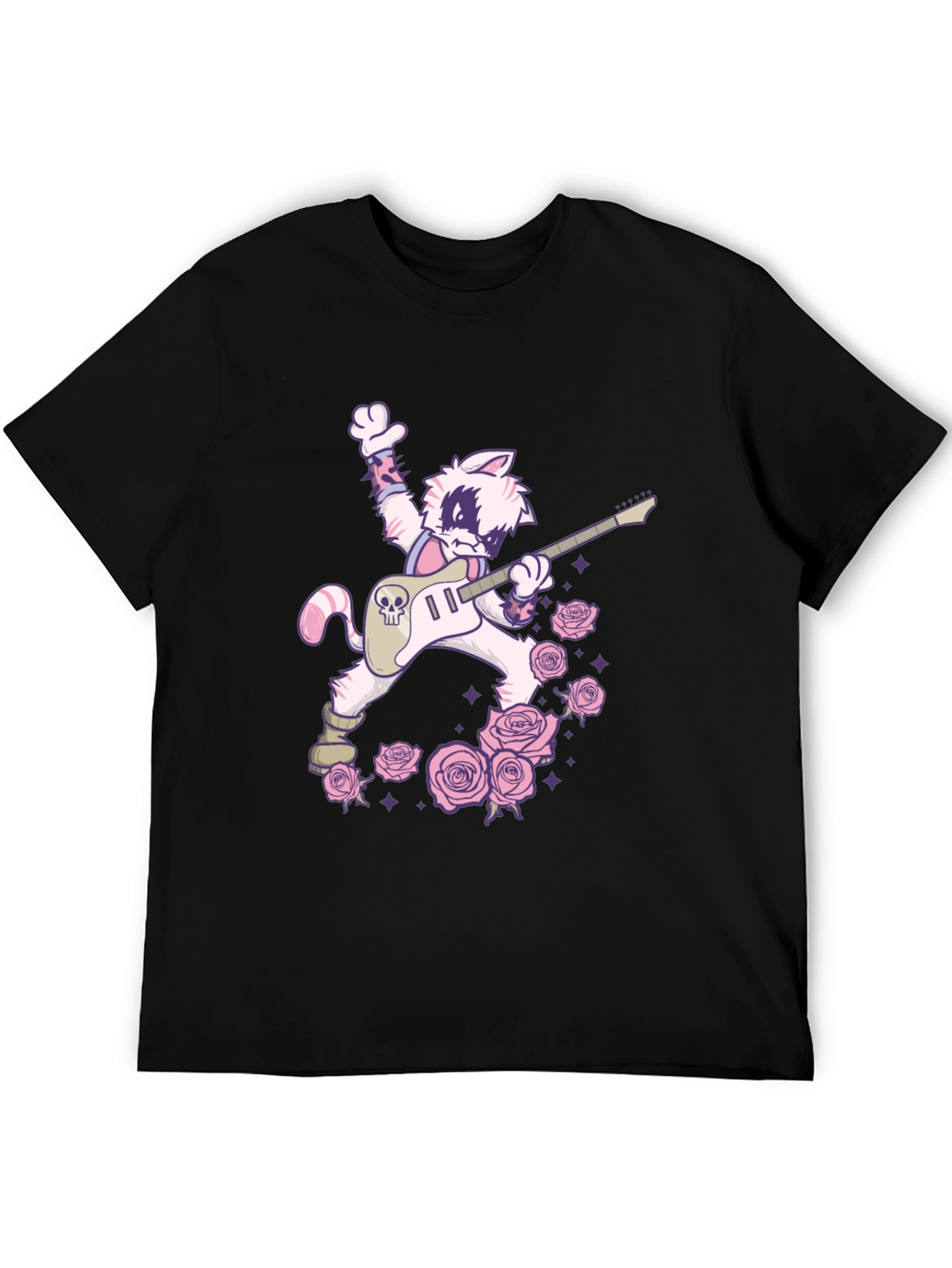 Rockstar Cat T-Shirt - Cool Graphic Tee