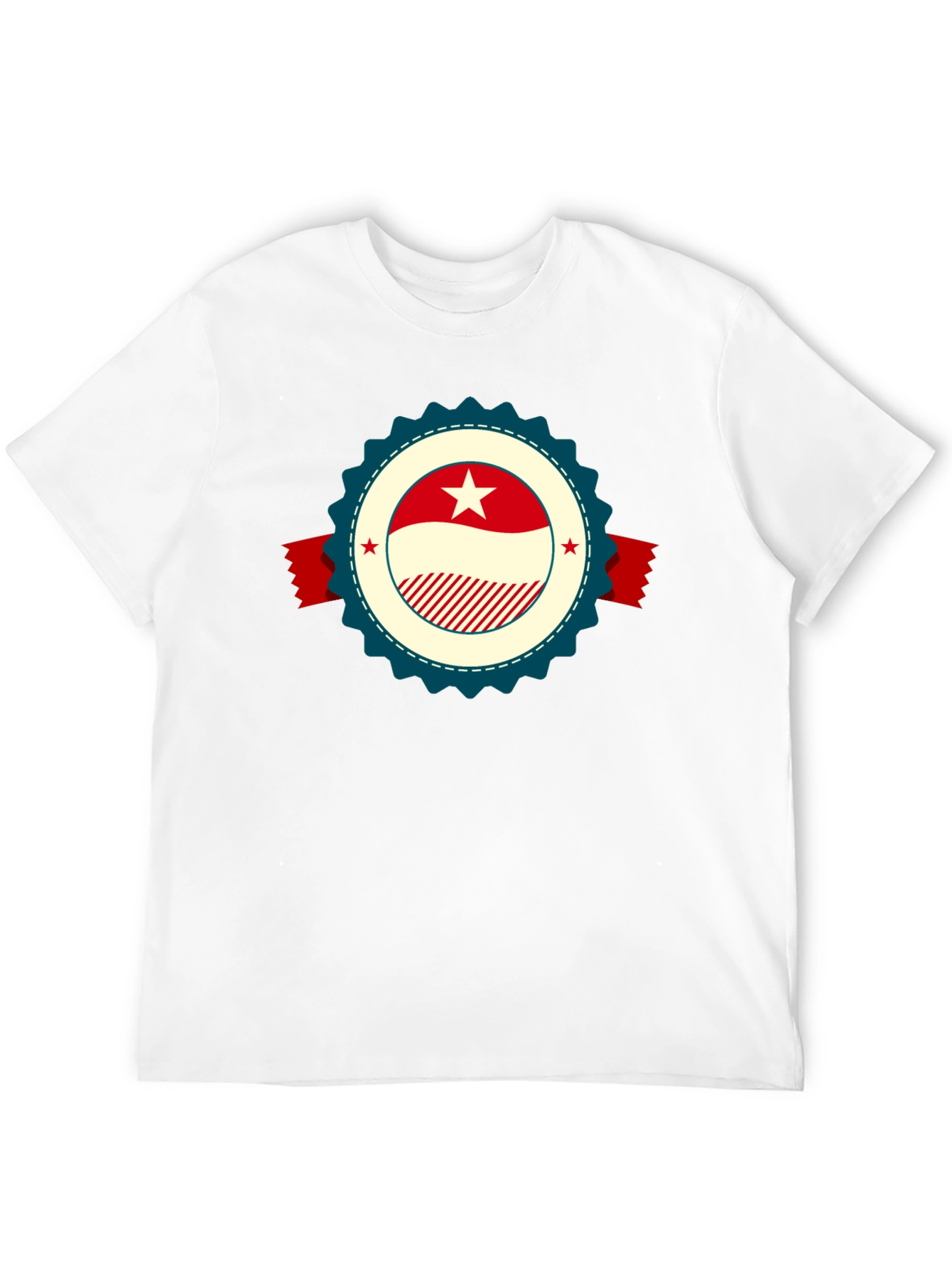 Retro Star Emblem Black T-Shirt