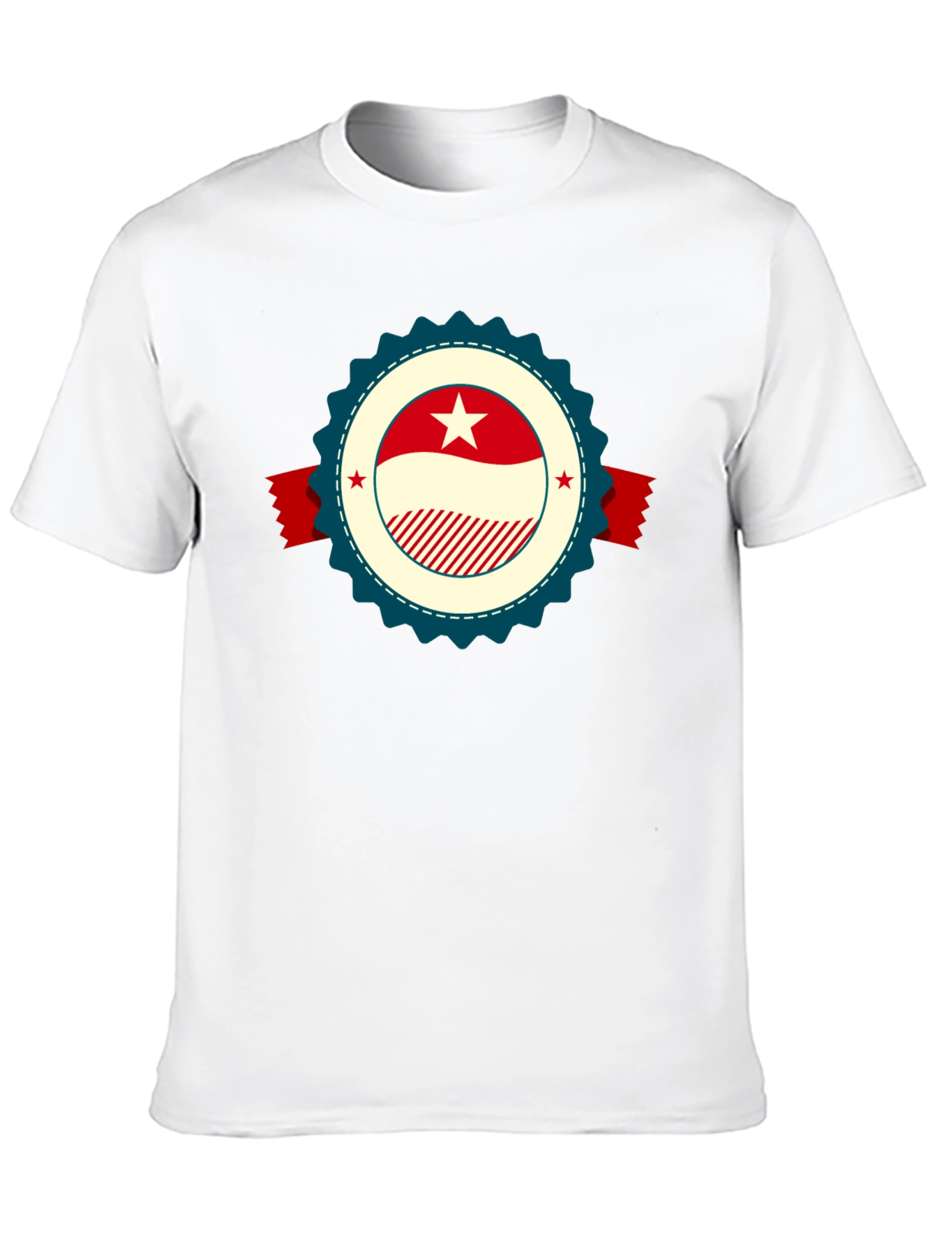 Retro Star Emblem Black T-Shirt