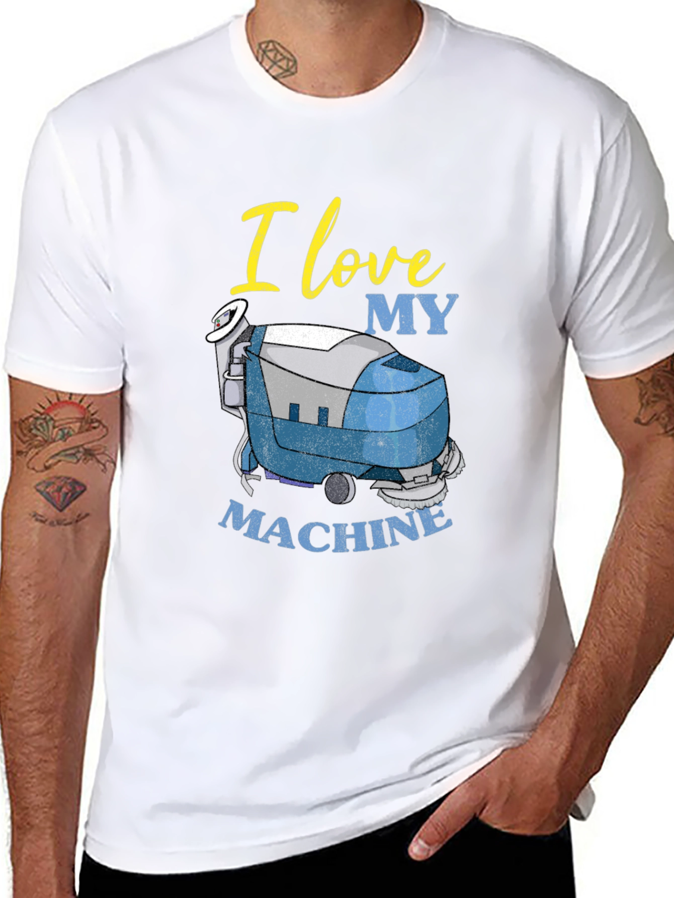 I Love My Machine T-Shirt - Cleaning Crew Apparel