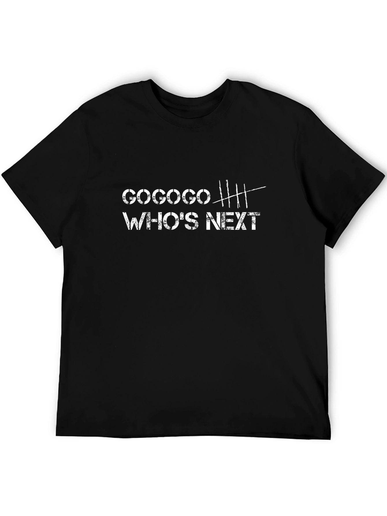 Cogoco Whos Next Black Graphic T-Shirt