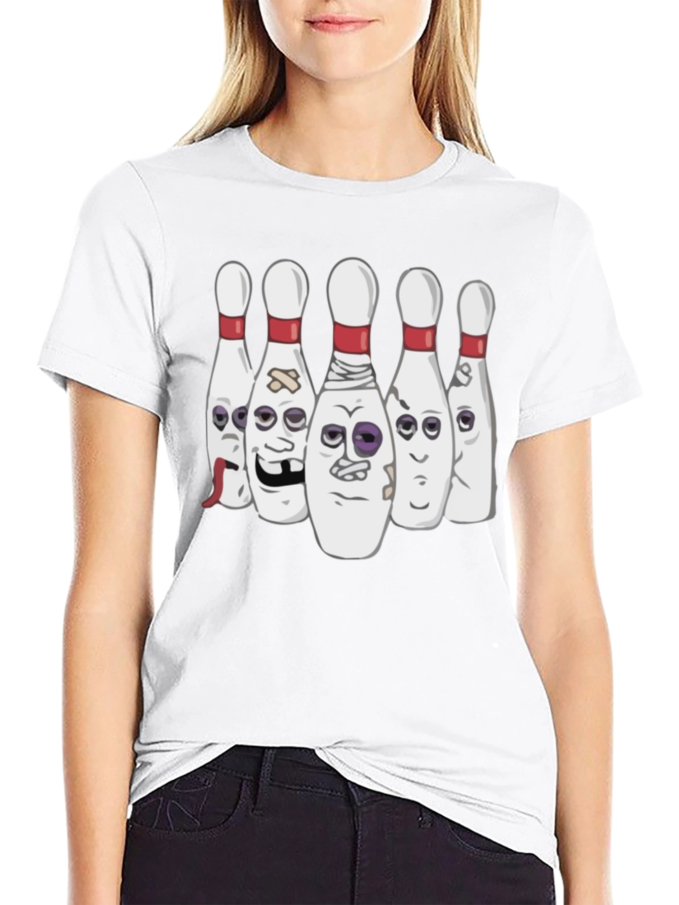 Bowling Pin Cartoon T-Shirt