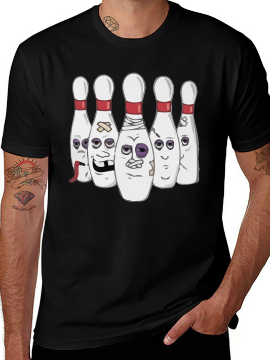 Bowling Pin Cartoon T-Shirt