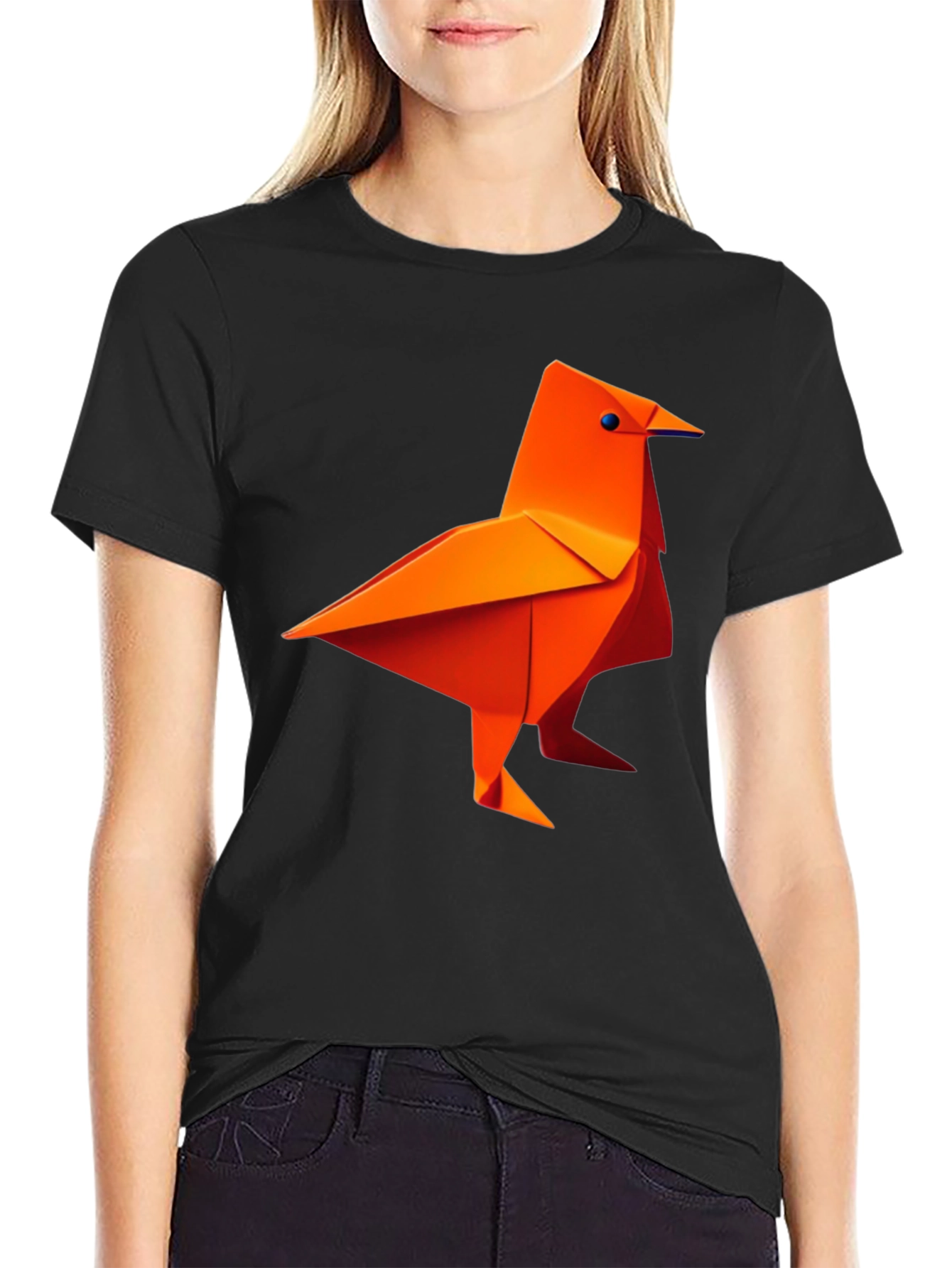 Origami Bird Graphic Tee - Stylish and Unique