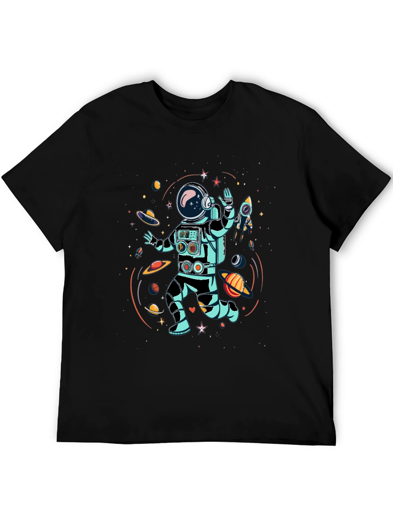 Astronaut Space Adventure Graphic Tee