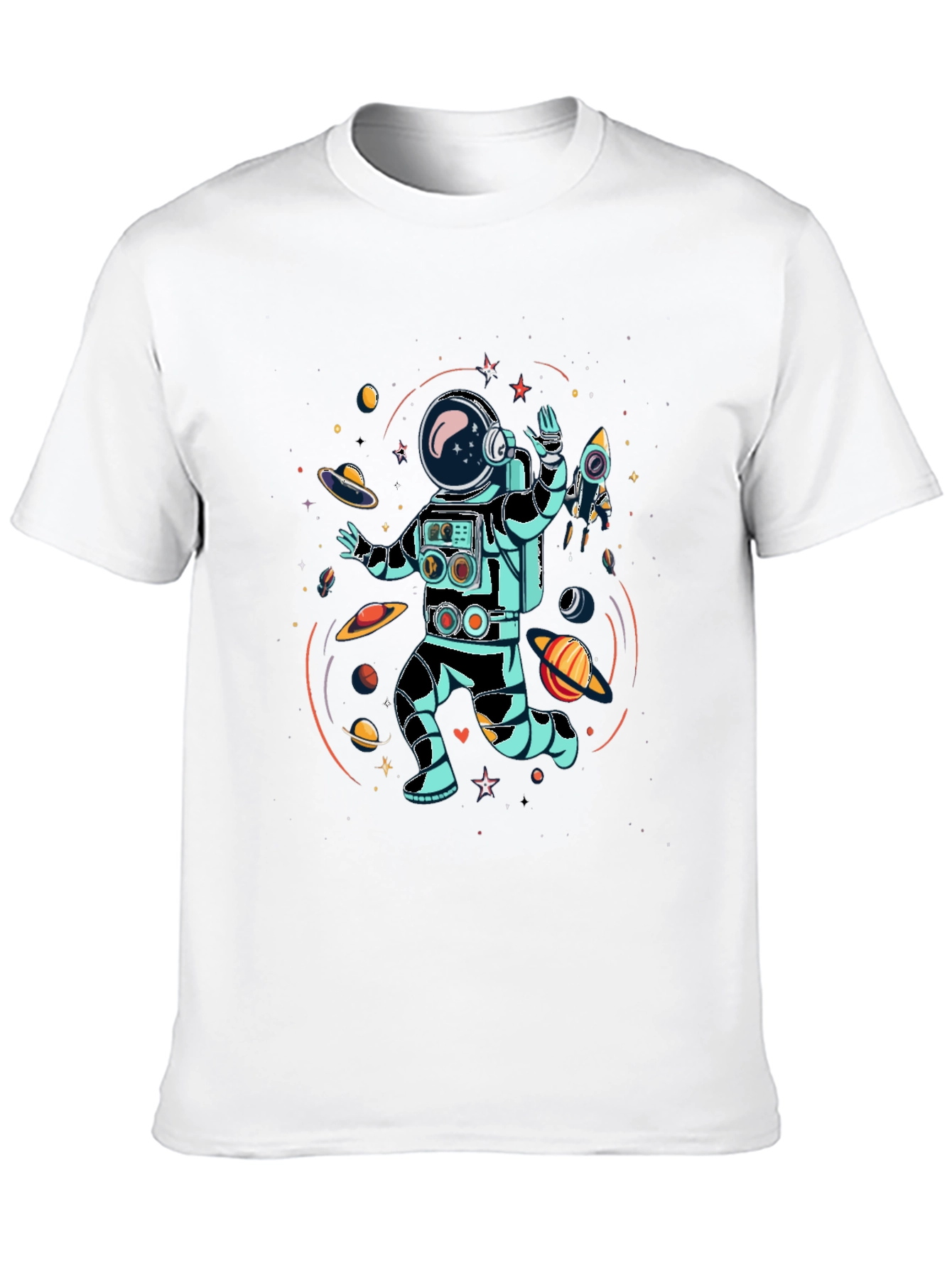 Astronaut Space Adventure Graphic Tee