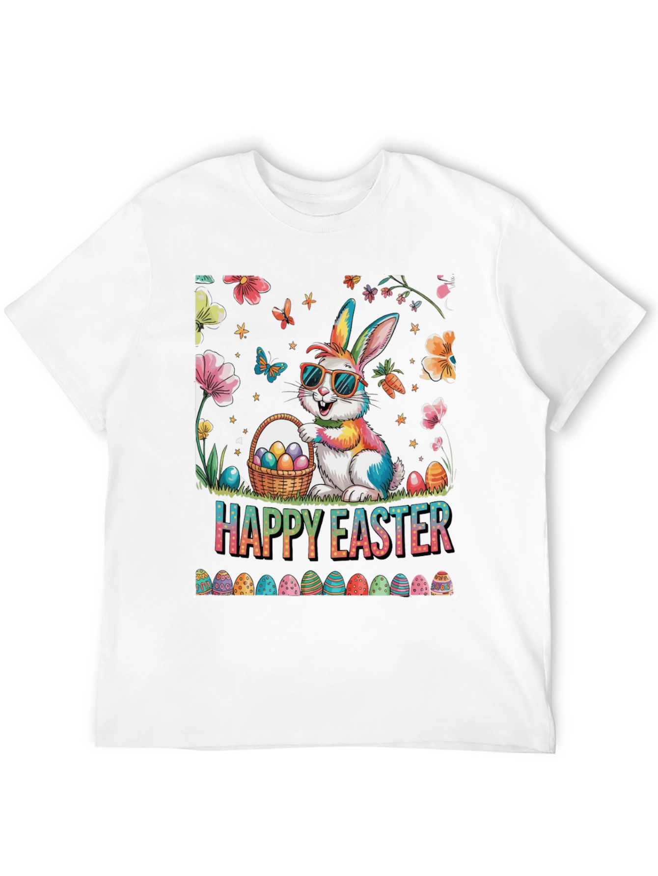 Happy Easter Bunny T-Shirt - Festive Holiday Apparel