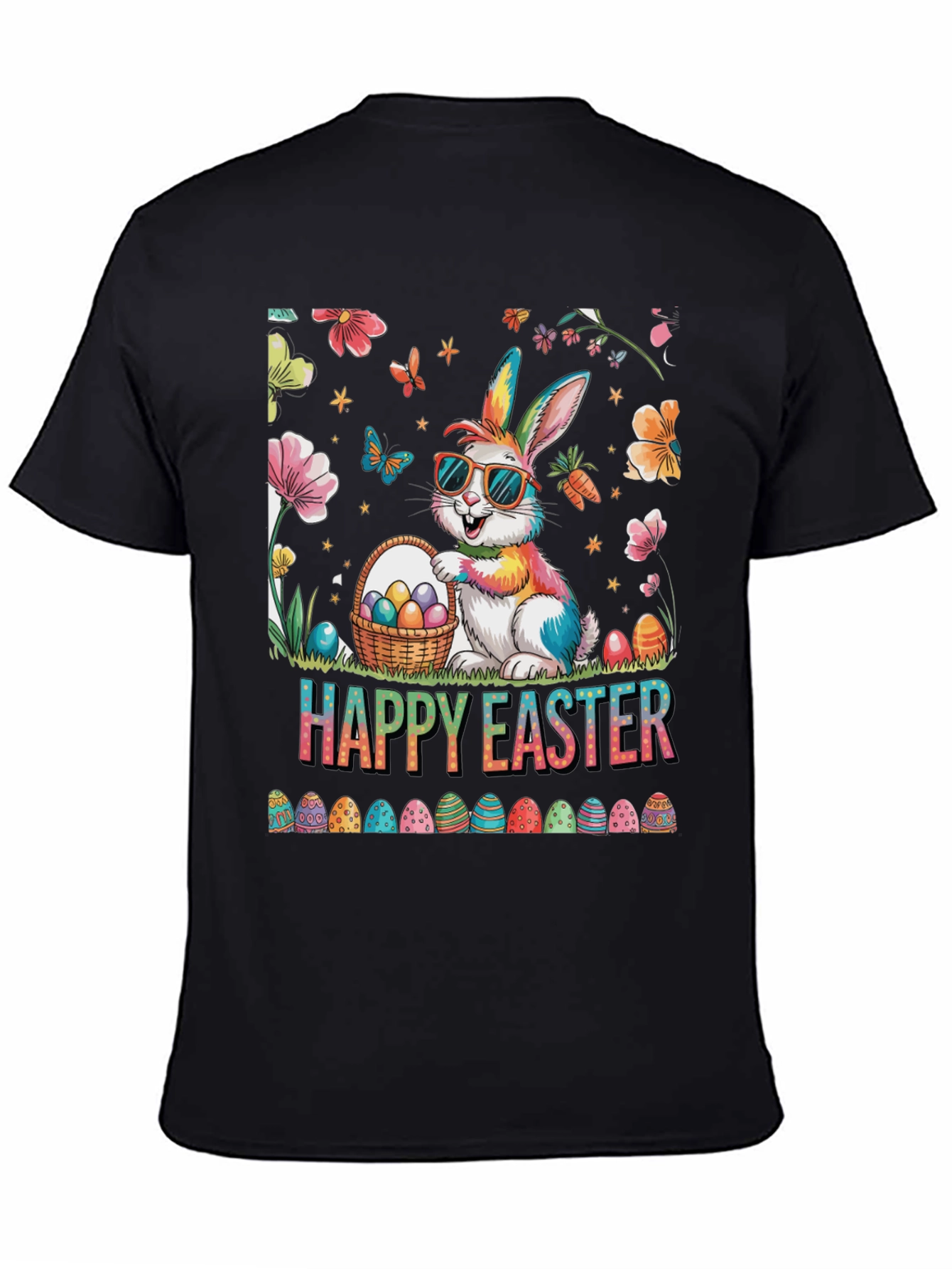 Happy Easter Bunny T-Shirt - Festive Holiday Apparel
