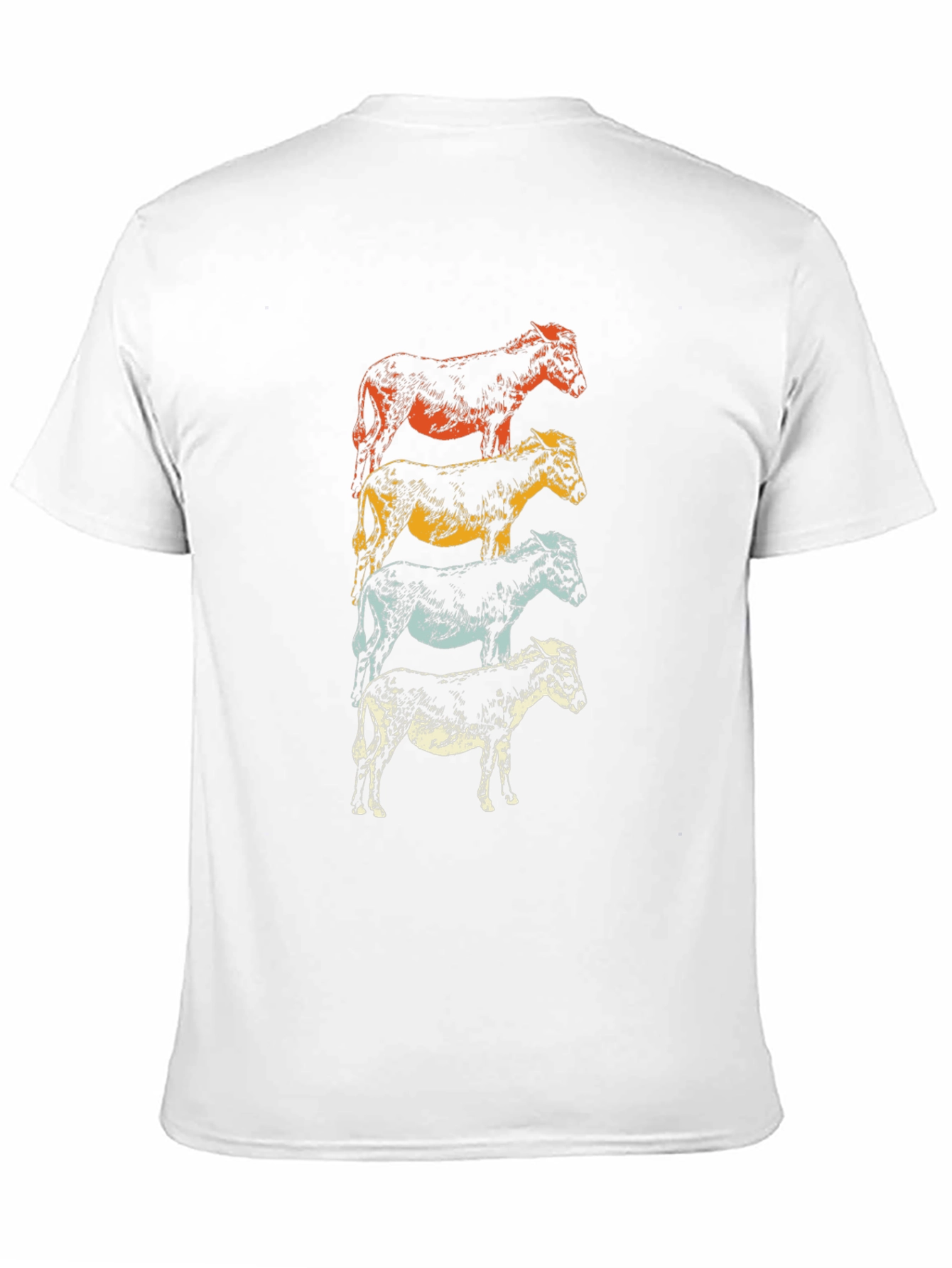 Retro Donkey Stack Graphic Tee - Black Cotton