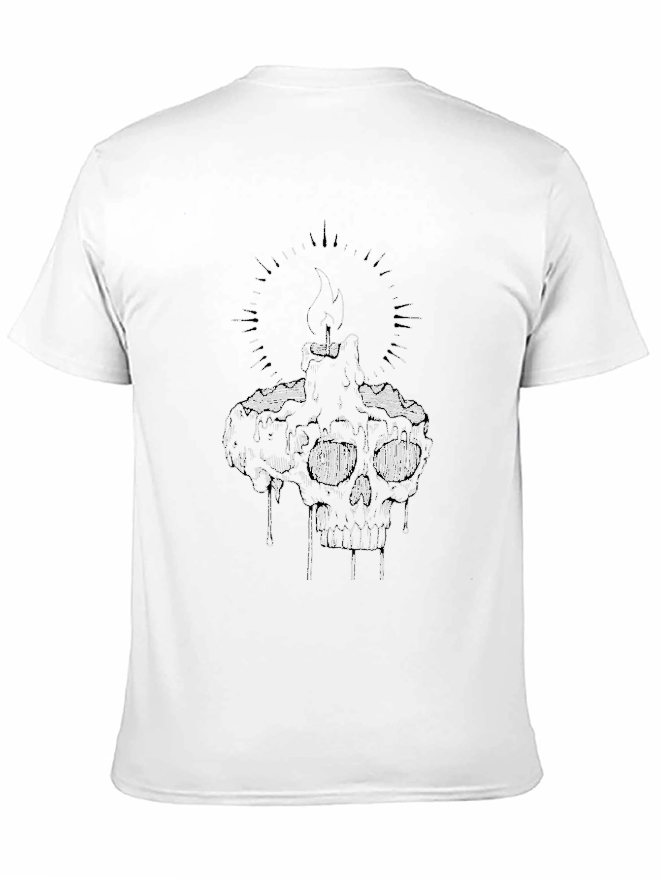 Skull Candle Graphic Tee - Mens Black T-Shirt