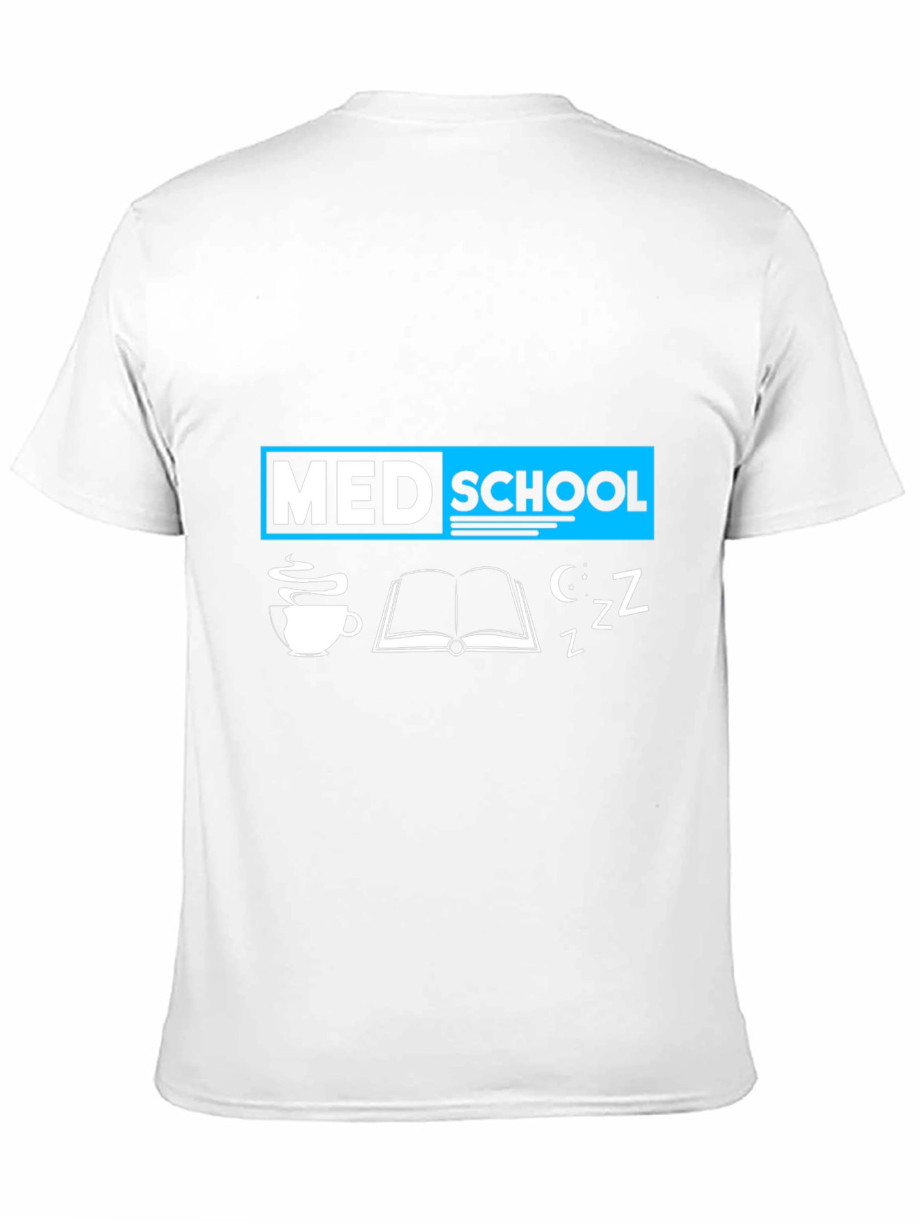 Med School T-Shirt: Coffee Books and Zzzs