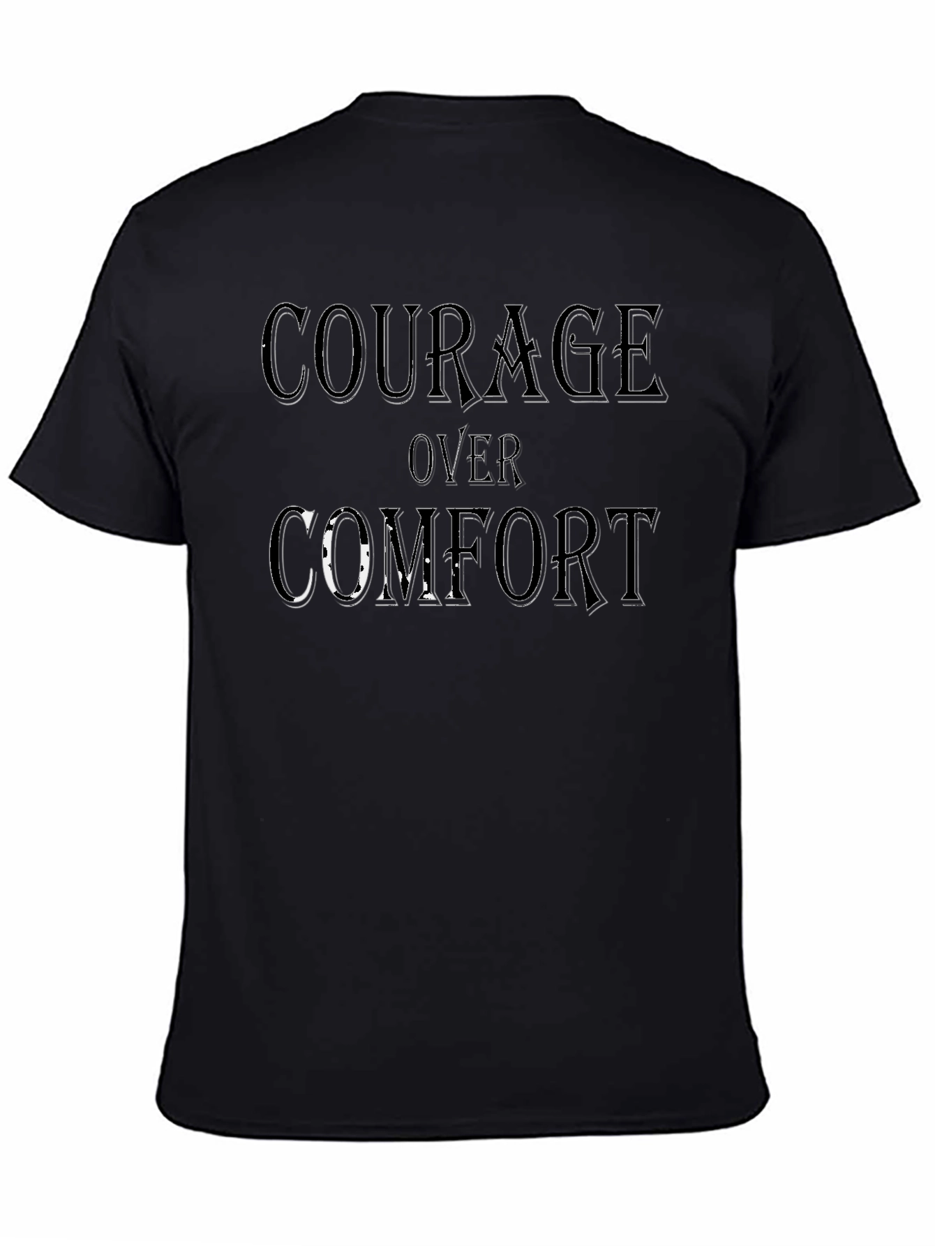 Courage Over Comfort Graphic Print T-Shirt