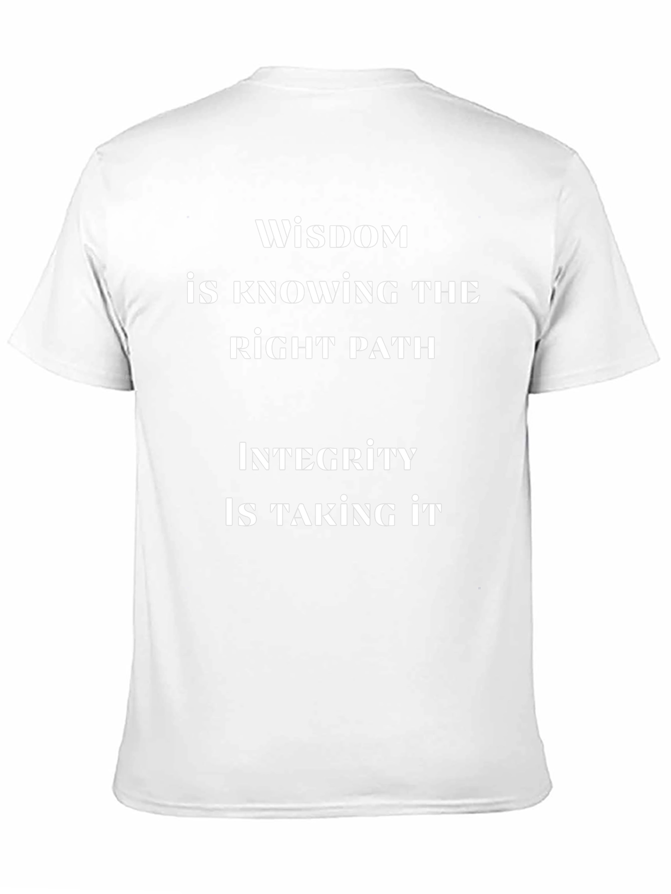 Wisdom & Integrity Graphic Tee - Mens Black T-Shirt
