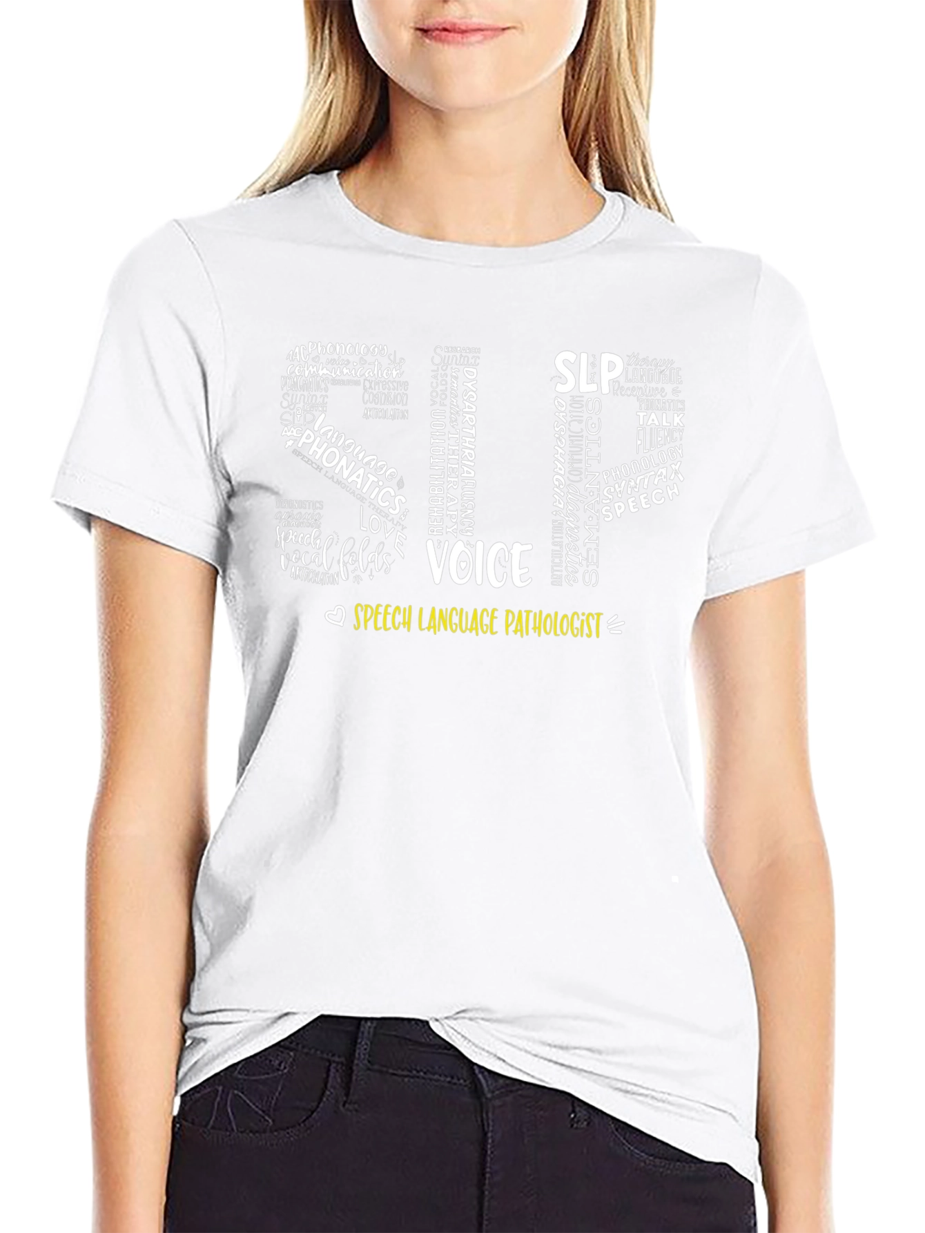 Speech Language Pathologist Word Art T-Shirt