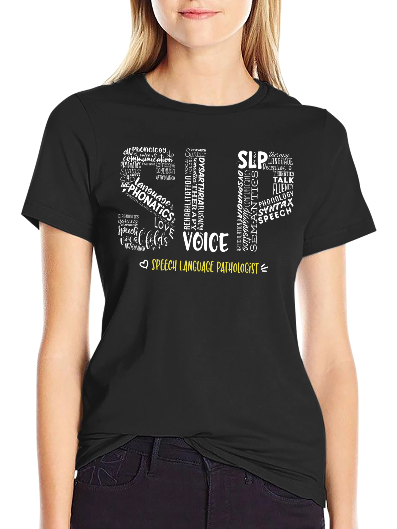 Speech Language Pathologist Word Art T-Shirt