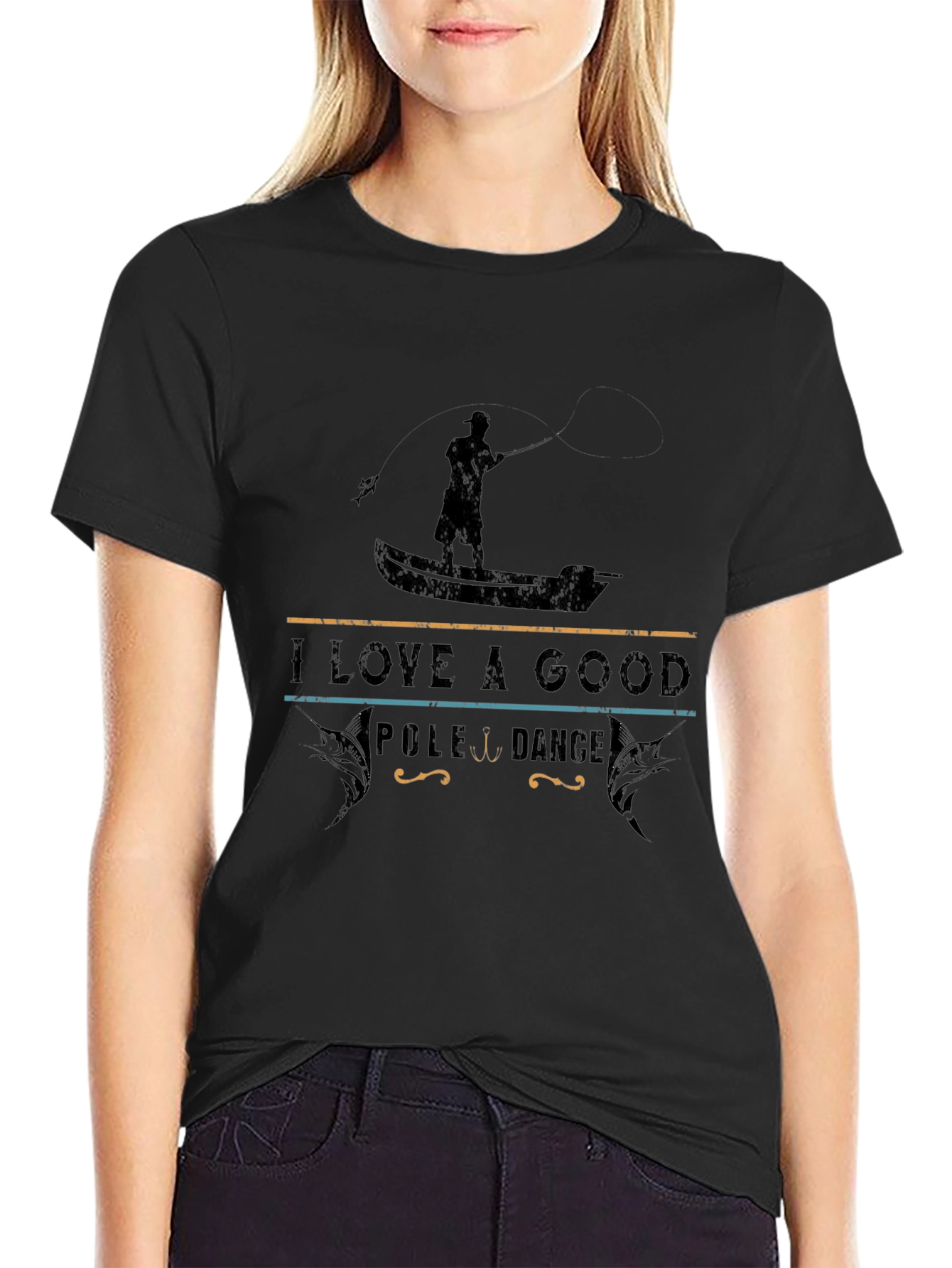 I Love a Good Pole Dance Funny Fishing T-Shirt