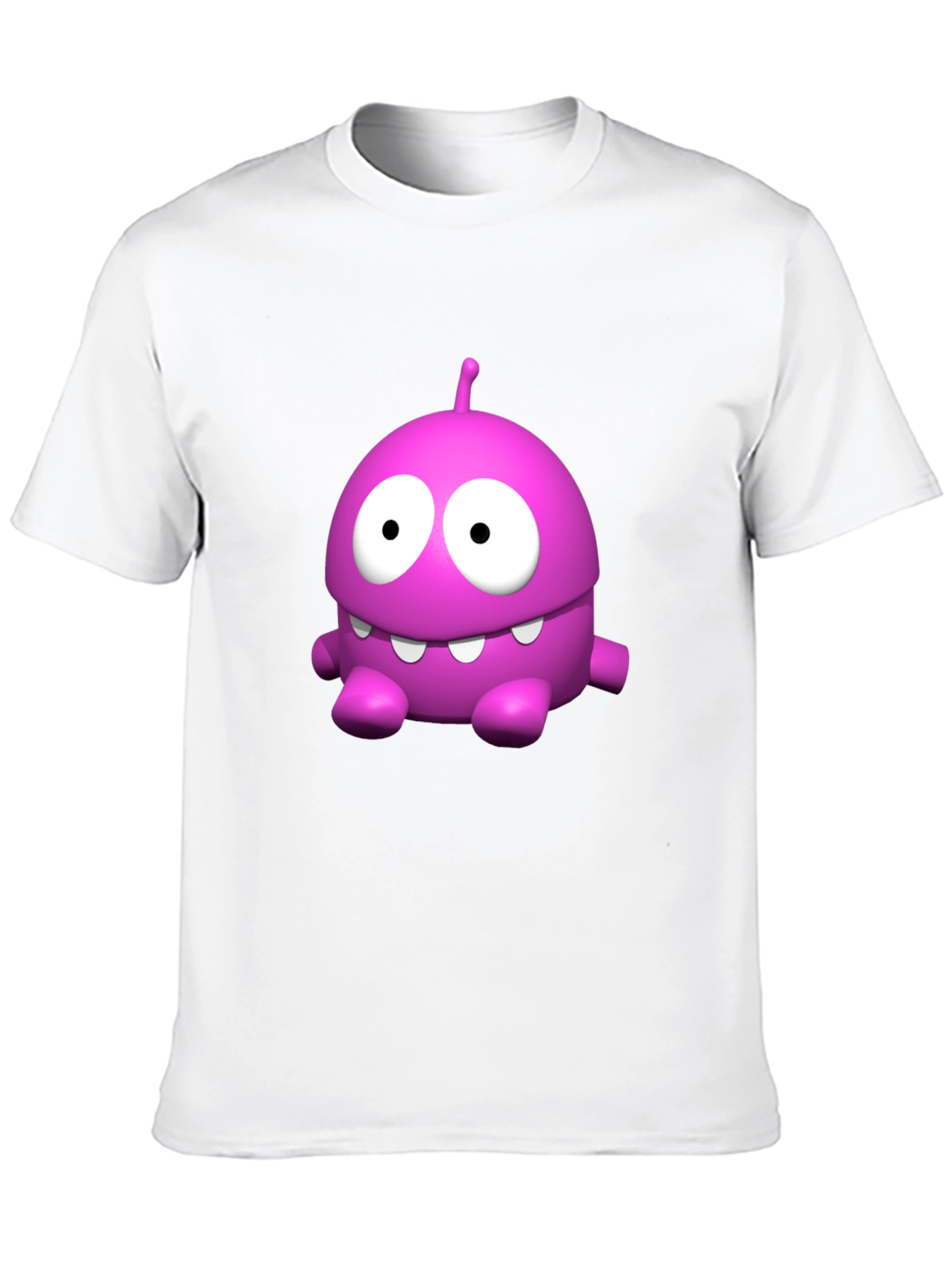 Funny Pink Monster Graphic T-Shirt