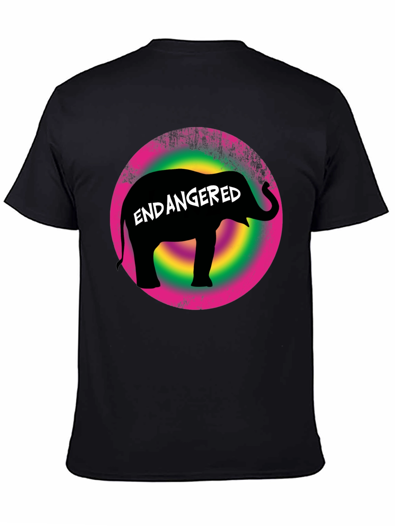 Endangered Elephant Graphic T-Shirt