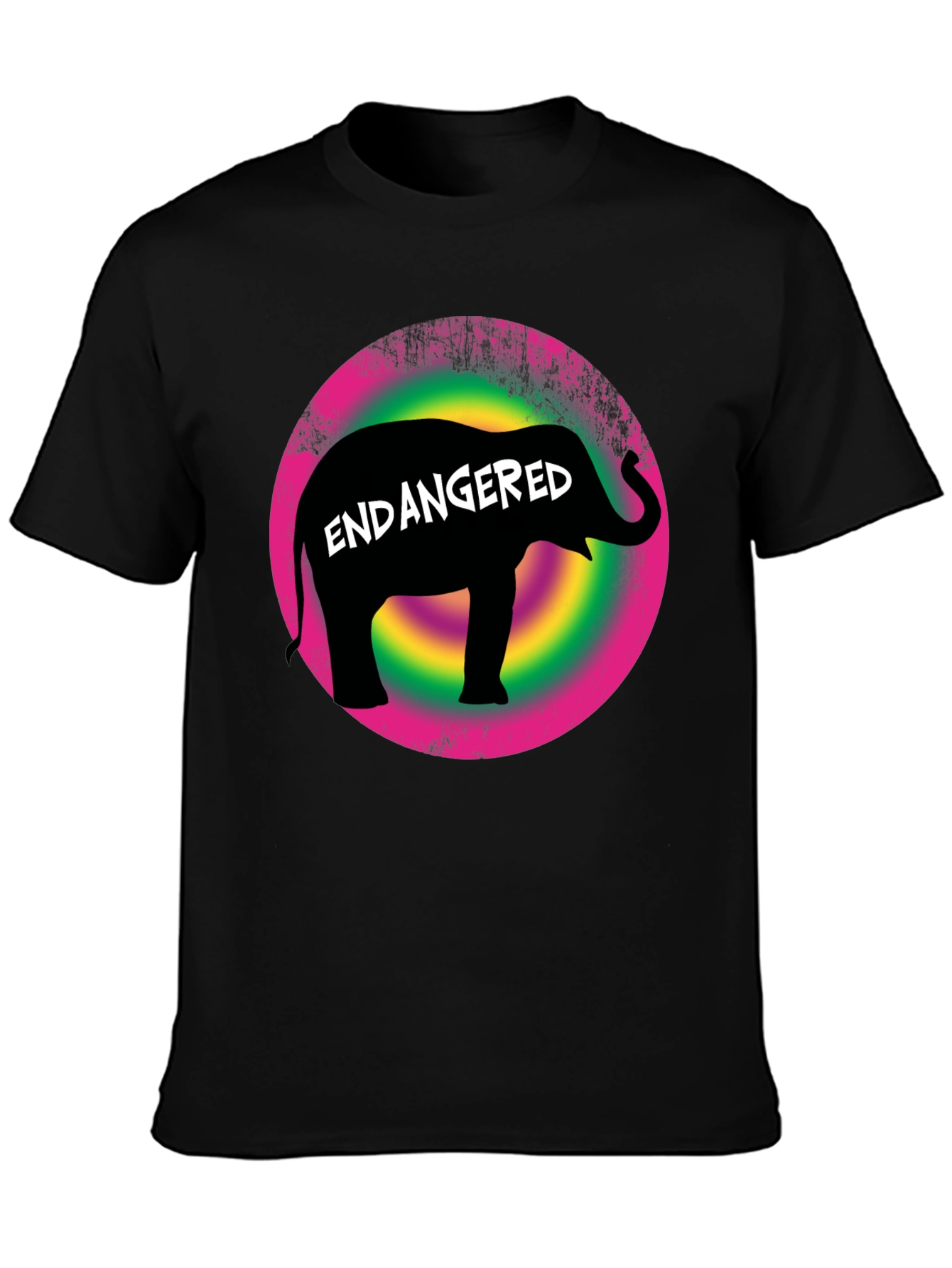 Endangered Elephant Graphic T-Shirt