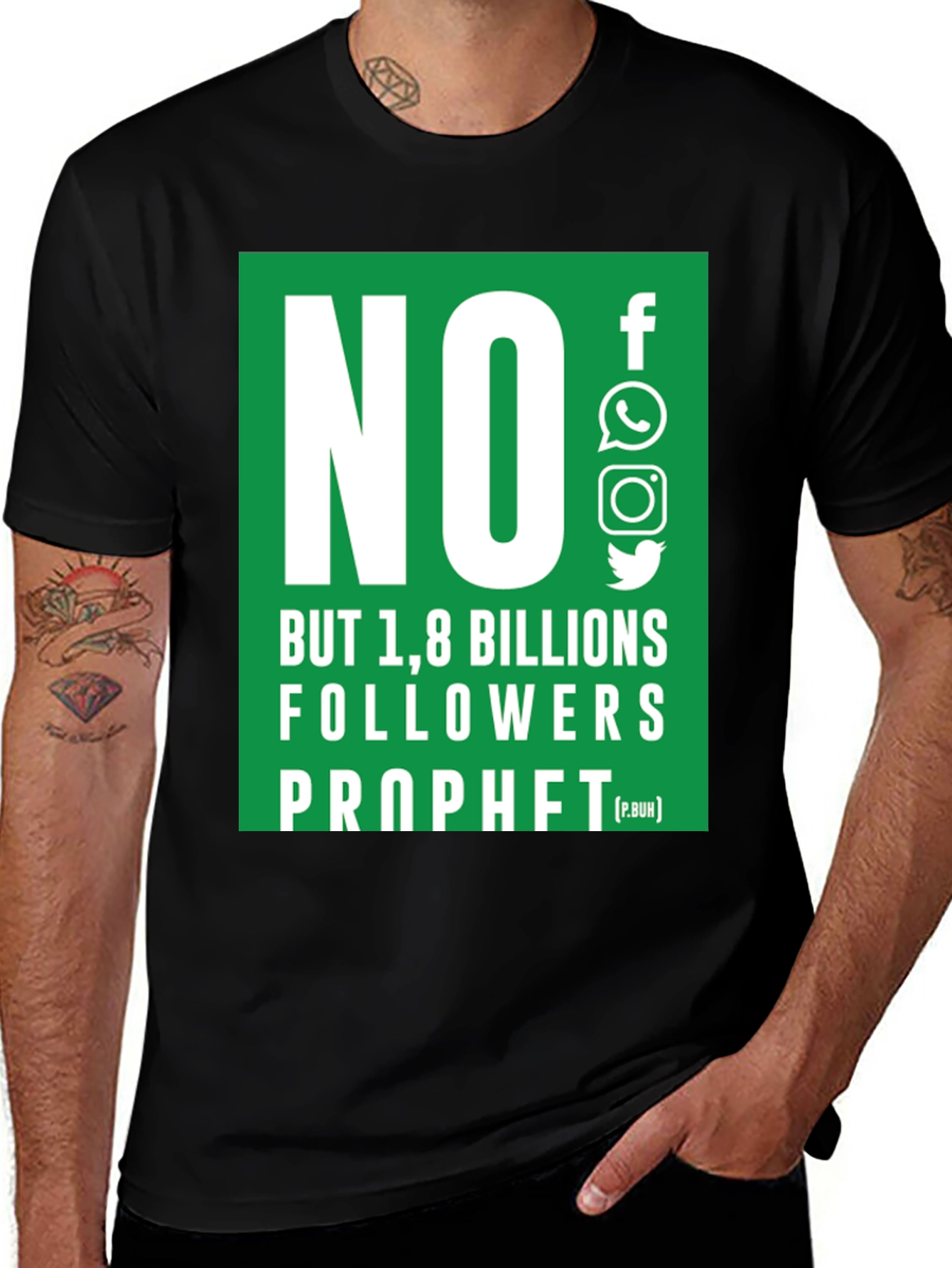 No Followers Prophet T-Shirt - Social Media Humor