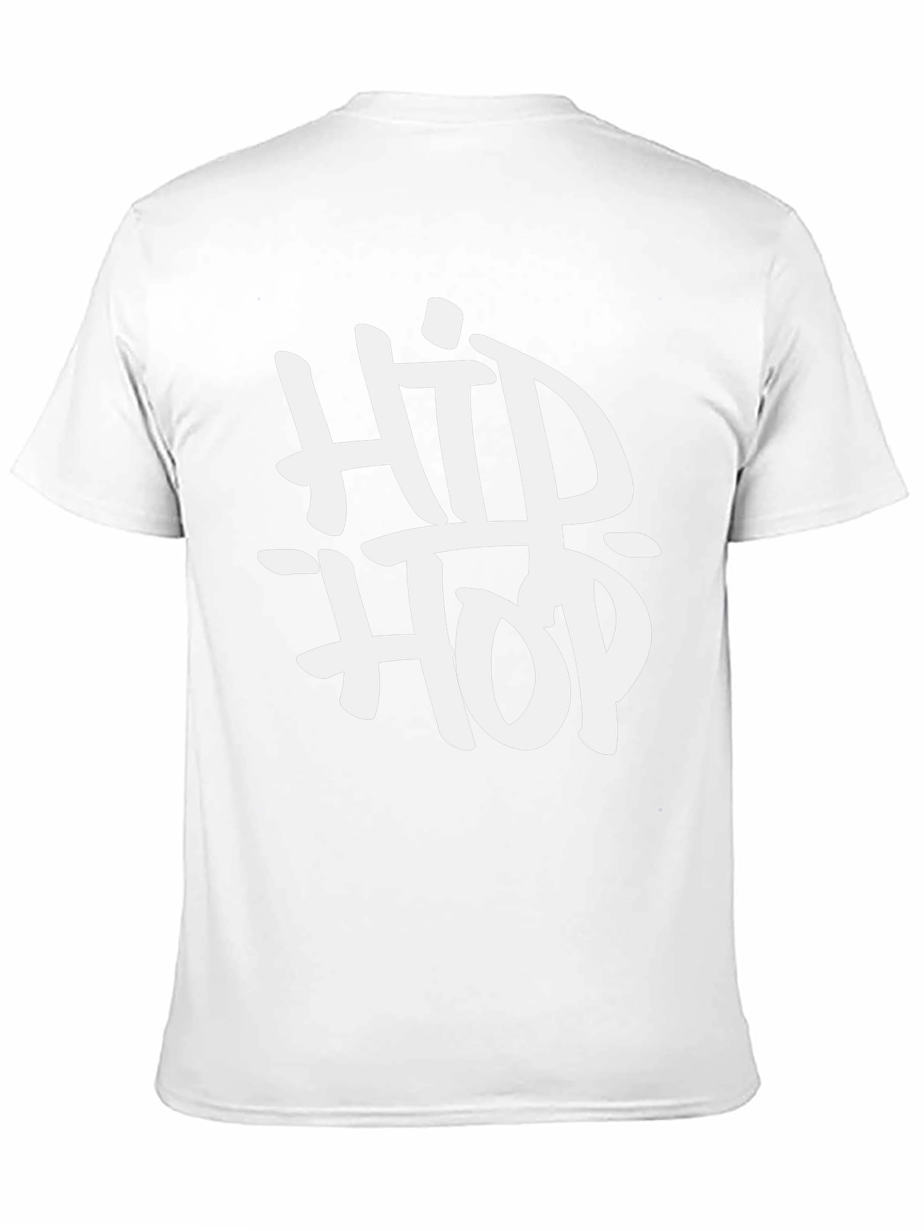 Hip Hop Graphic T-Shirt - Black Casual Tee