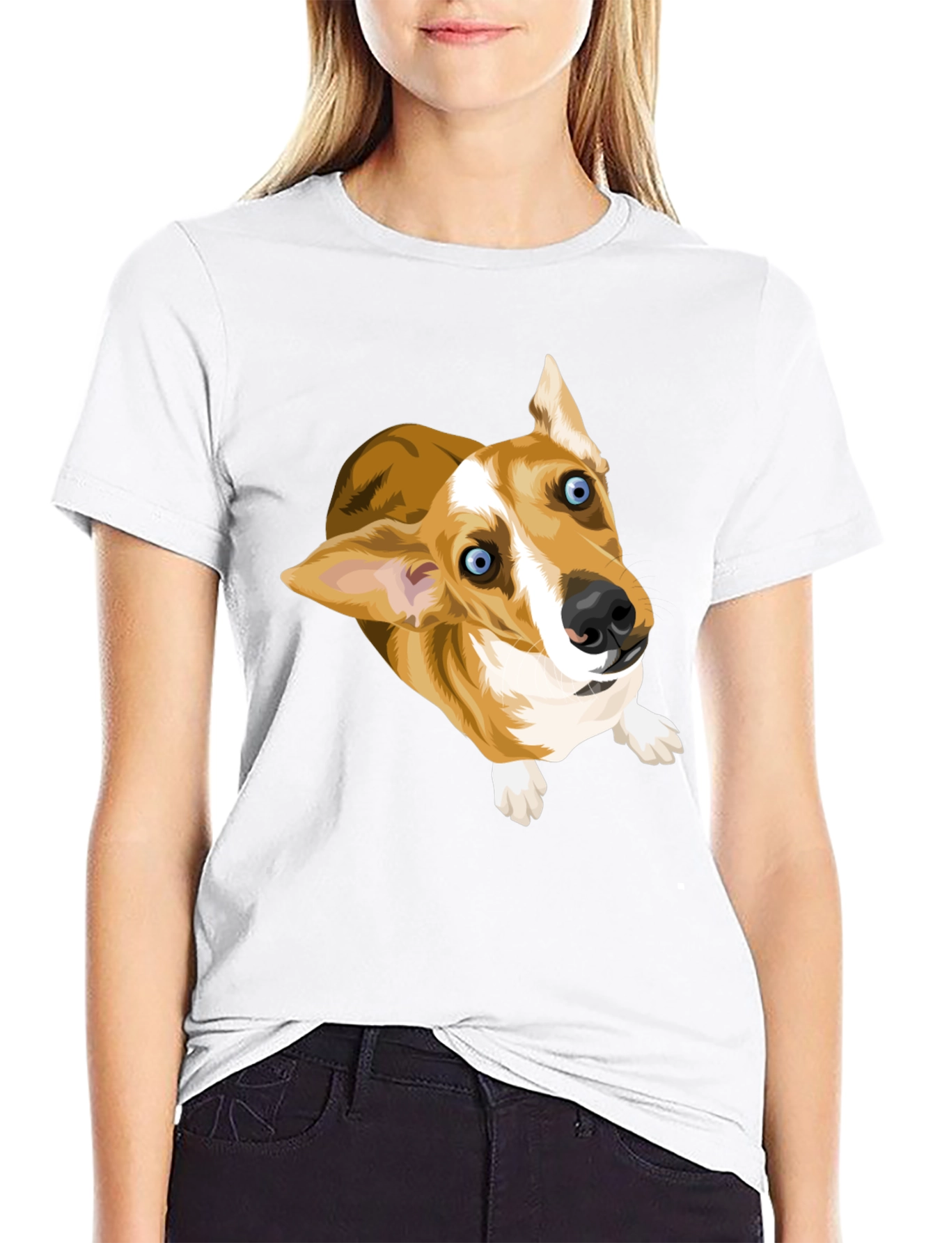 Corgi Pup Graphic T-Shirt