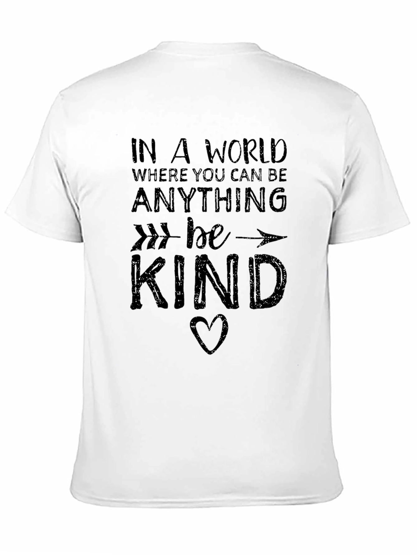 Be Kind Graphic Tee - Black Cotton T-Shirt