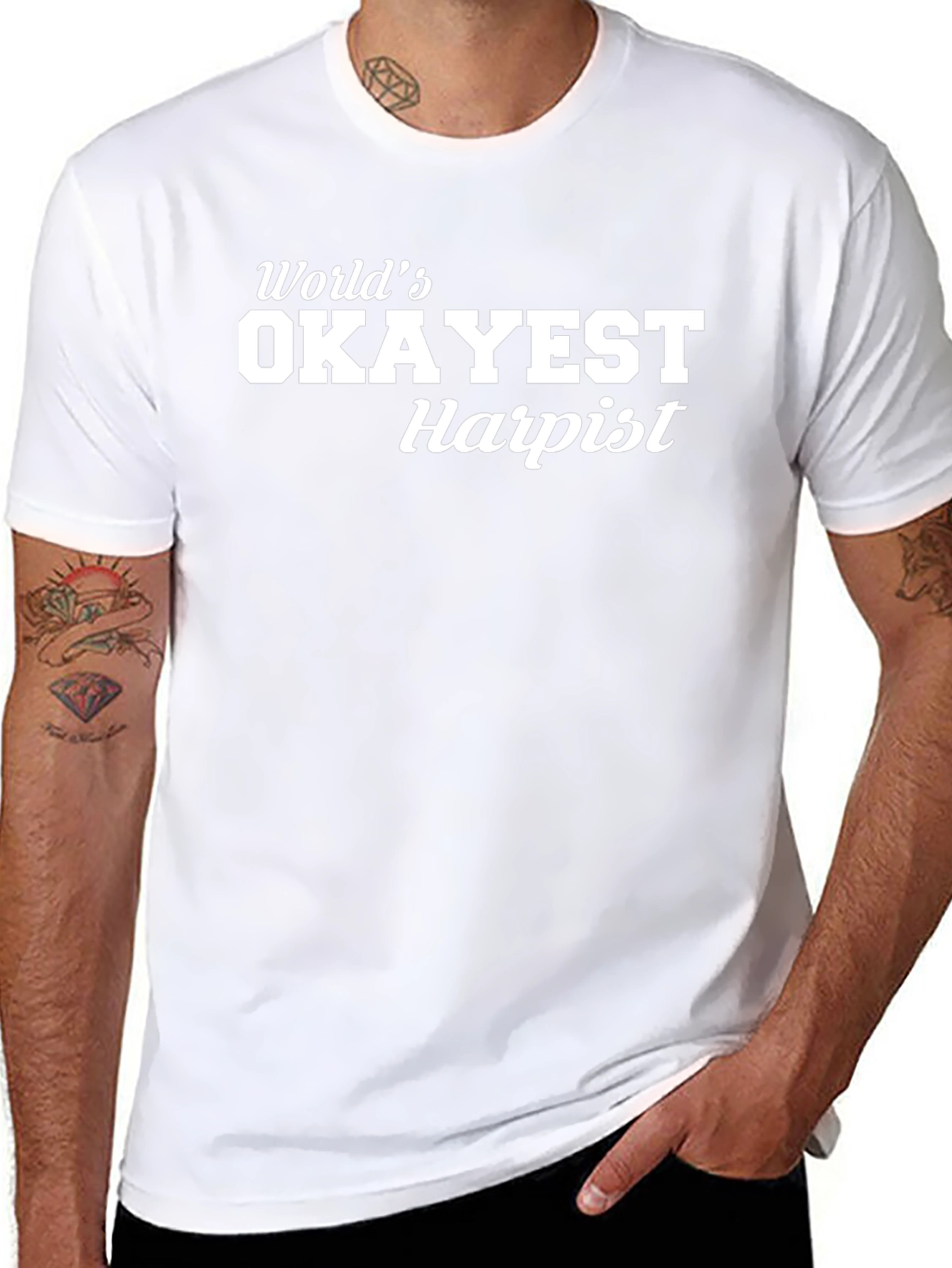 Worlds Okayest Harpist T-Shirt