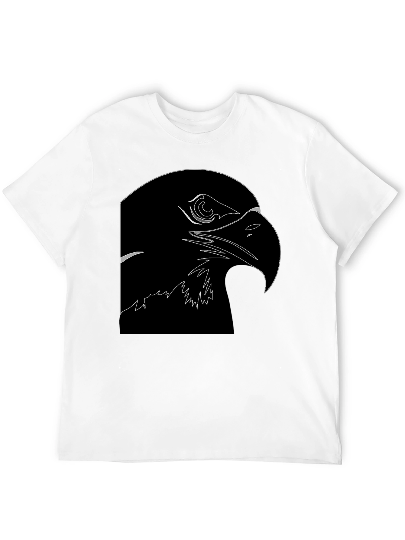 Eagle Outline Black T-Shirt
