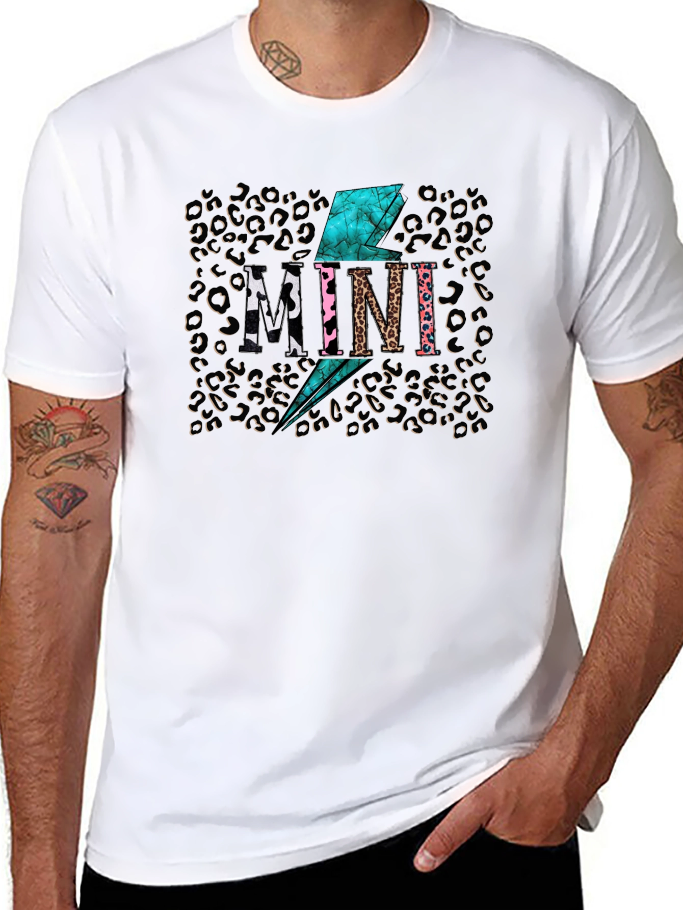 Stylish Leopard Print Mini T-Shirt