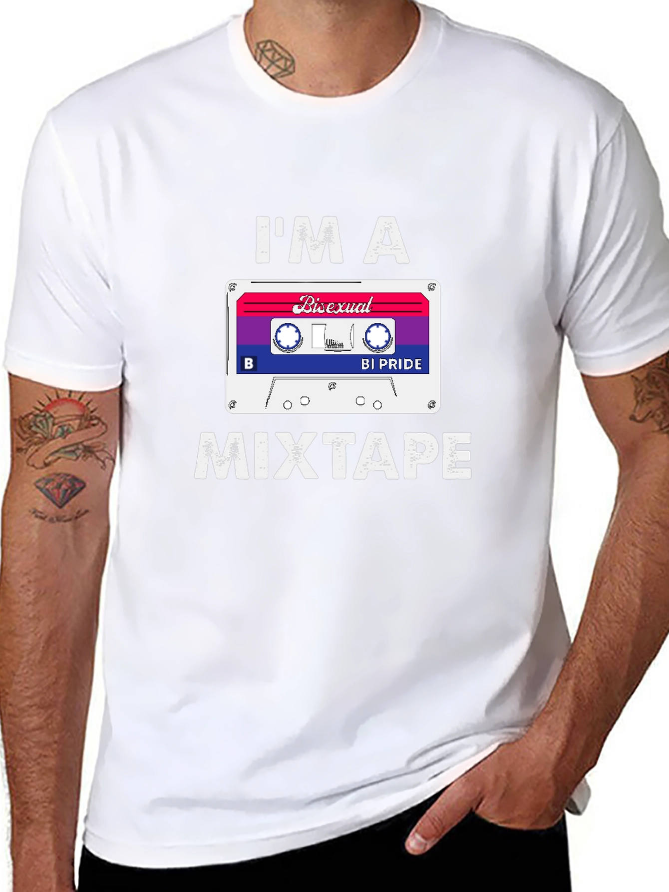 Bi Pride Mixtape T-Shirt