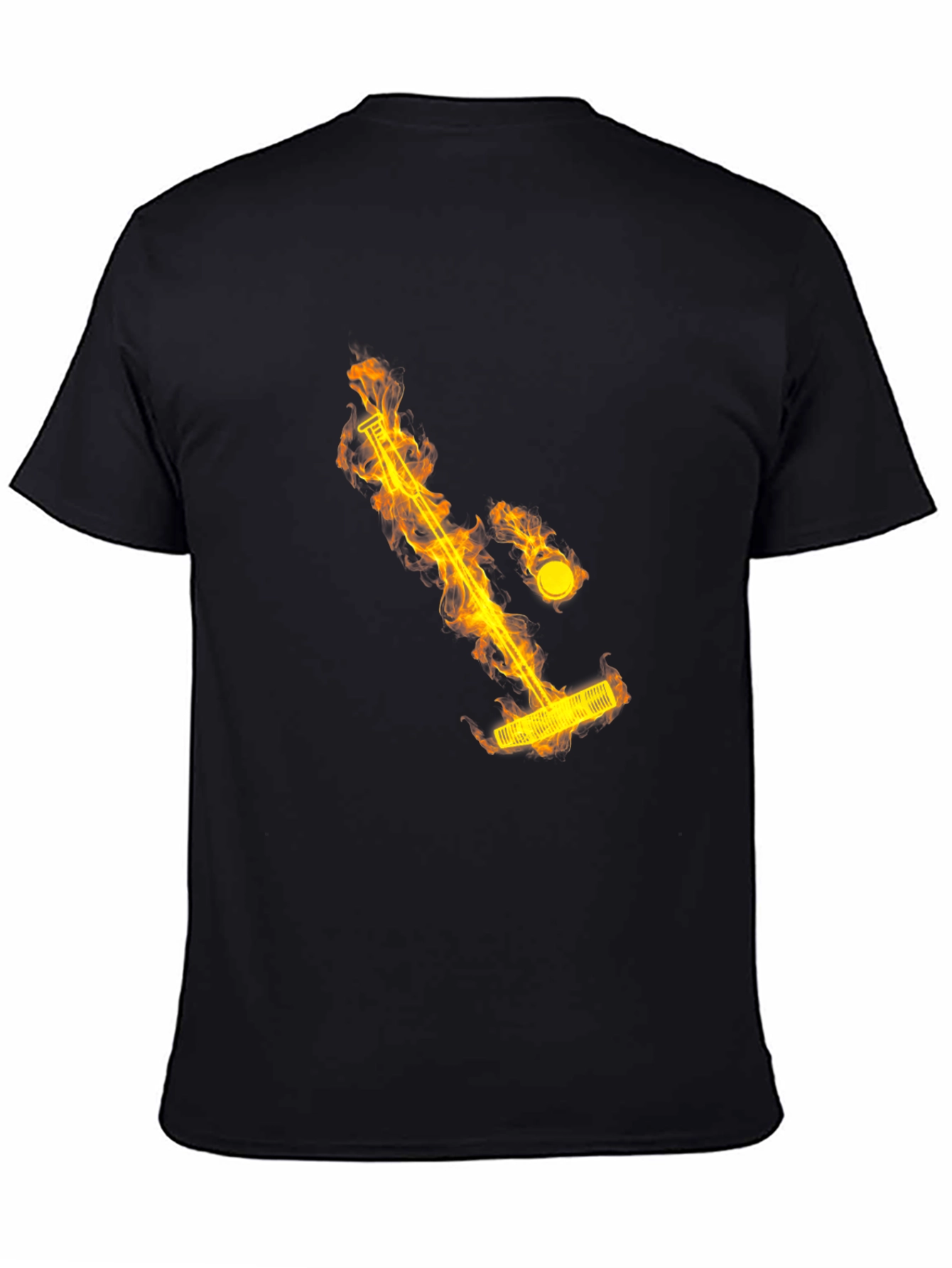 Flaming Mini Golf Tee Shirt - Unique Design