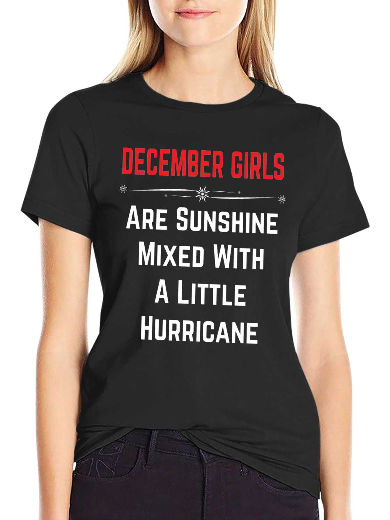 December Girls Sunshine Hurricane Black T-Shirt