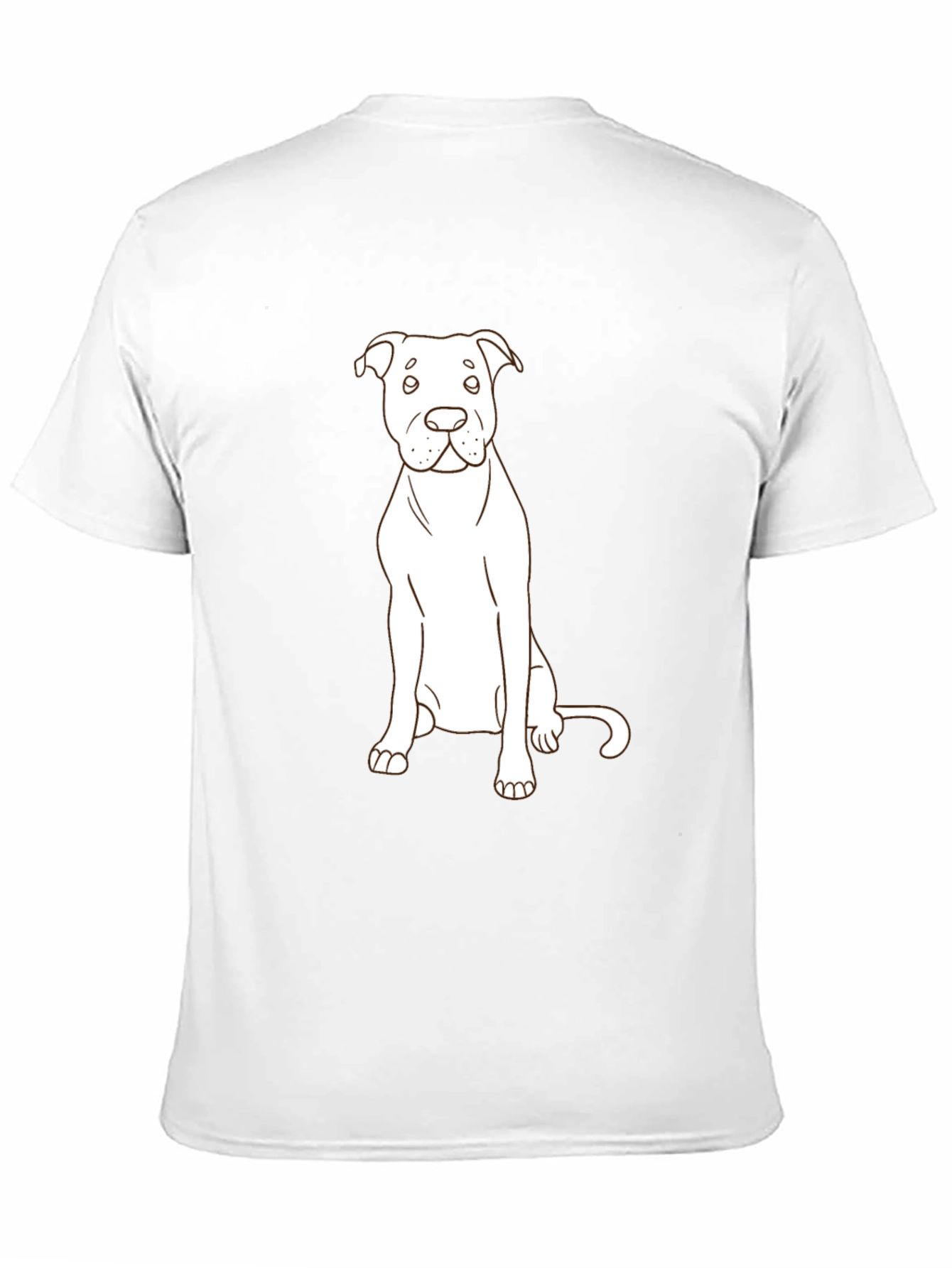 Dog Lovers Tee: Minimalist Pup Design
