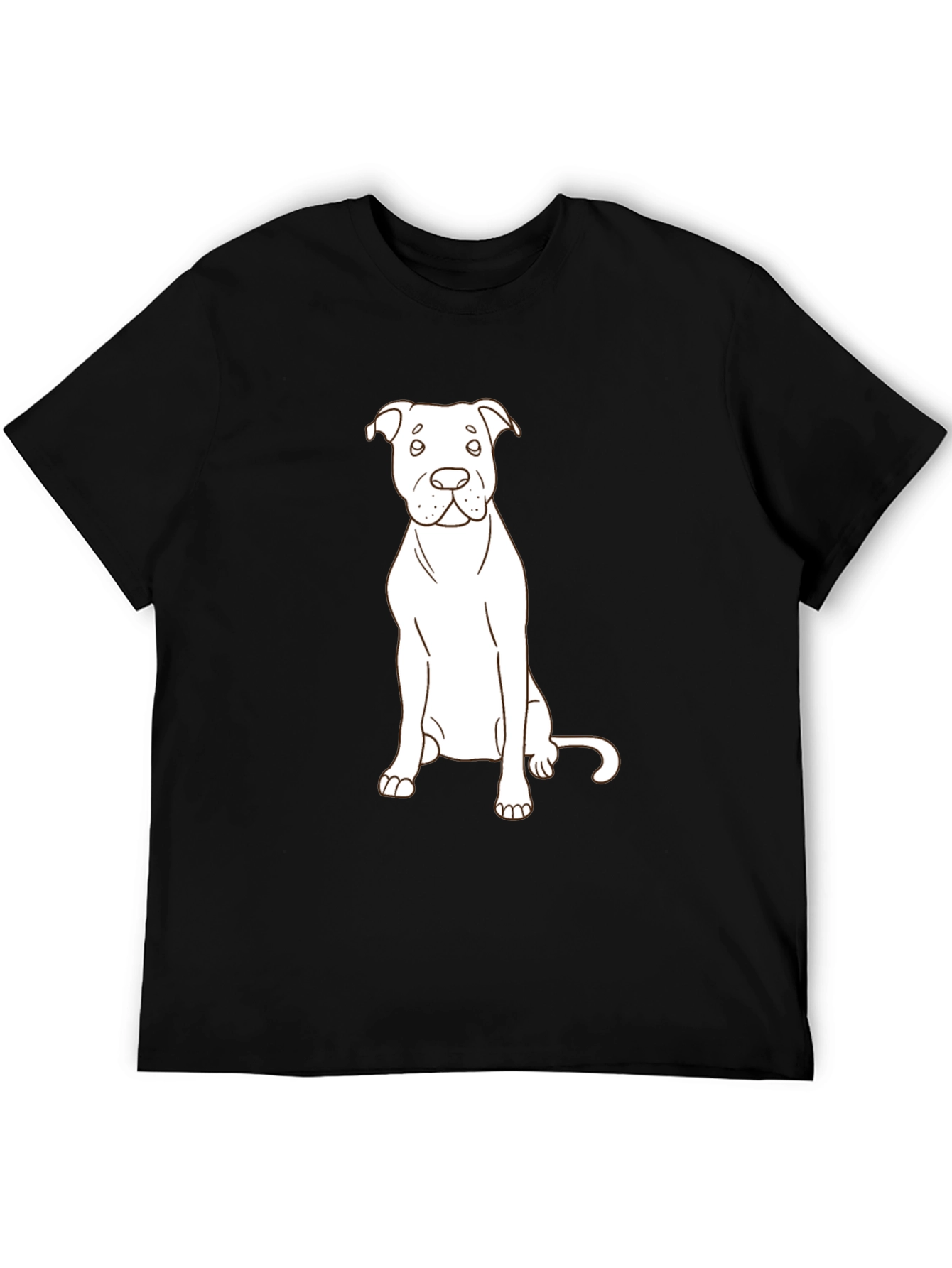 Dog Lovers Tee: Minimalist Pup Design