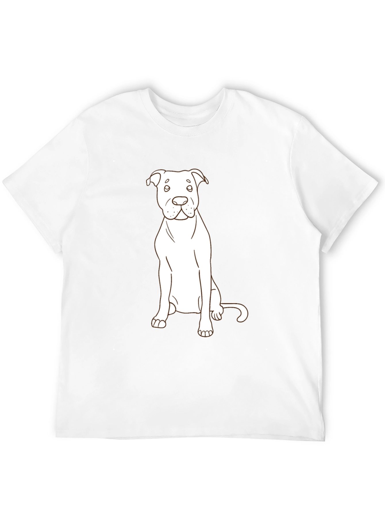 Dog Lovers Tee: Minimalist Pup Design