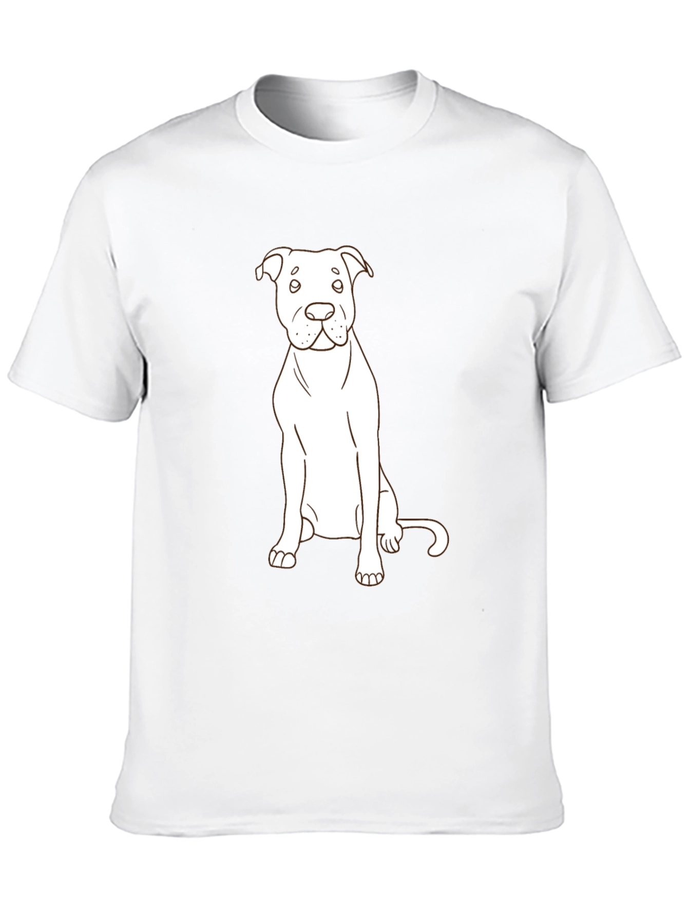 Dog Lovers Tee: Minimalist Pup Design