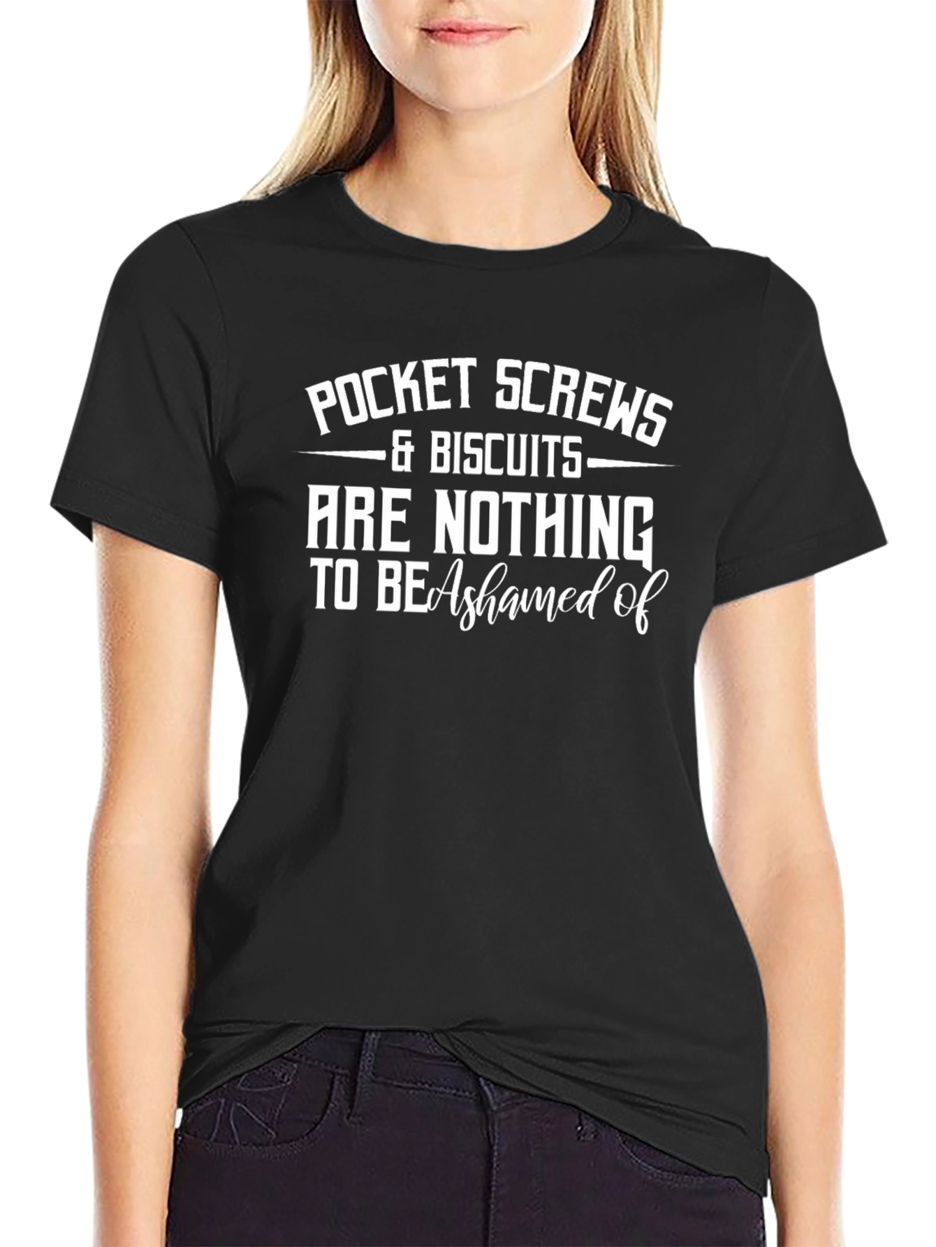 Pocket Screws & Biscuits Graphic T-Shirt