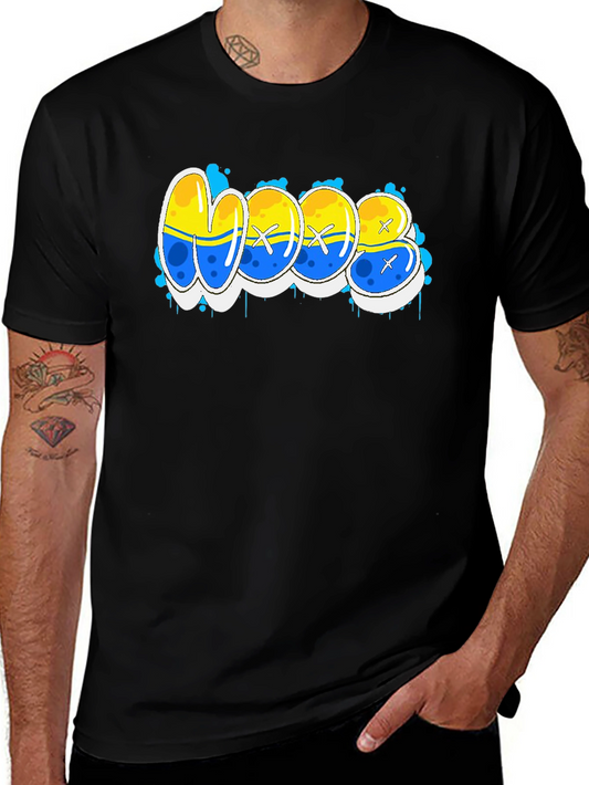 Cool WOOB Graffiti Style Graphic T-Shirt
