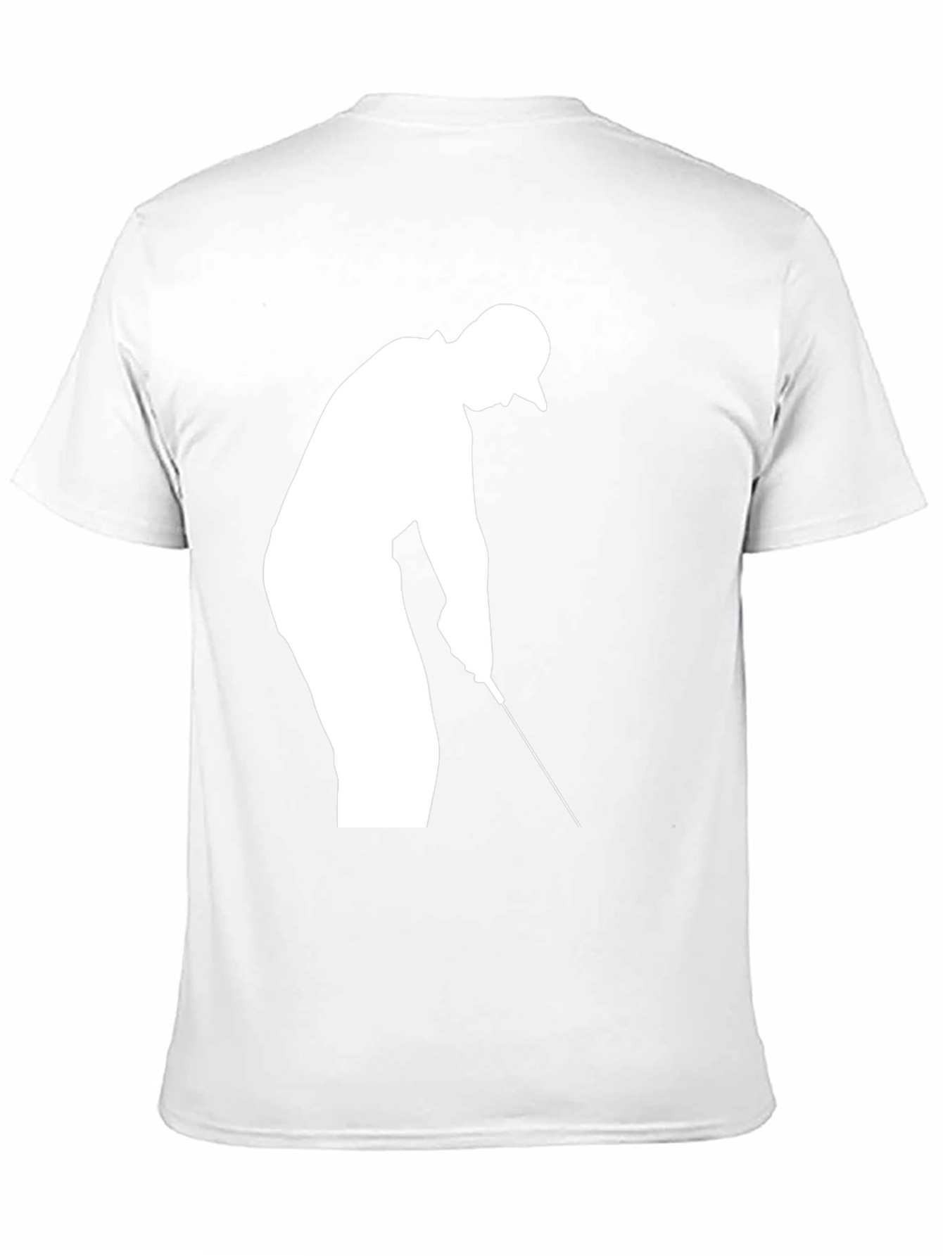 Golf Silhouette T-Shirt - Black Cotton Tee