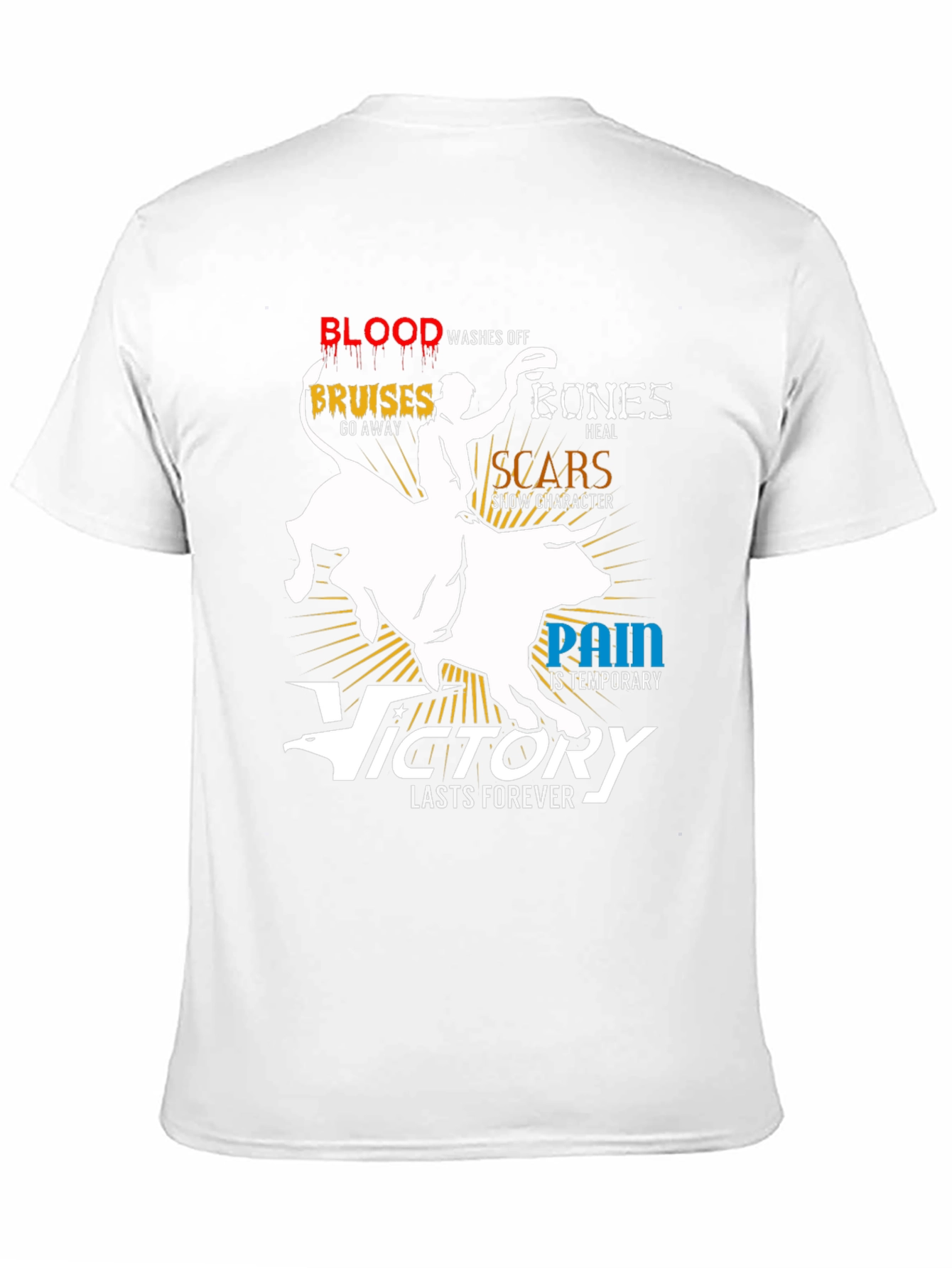 Rodeo Victory T-Shirt Bull Rider Graphic Tee