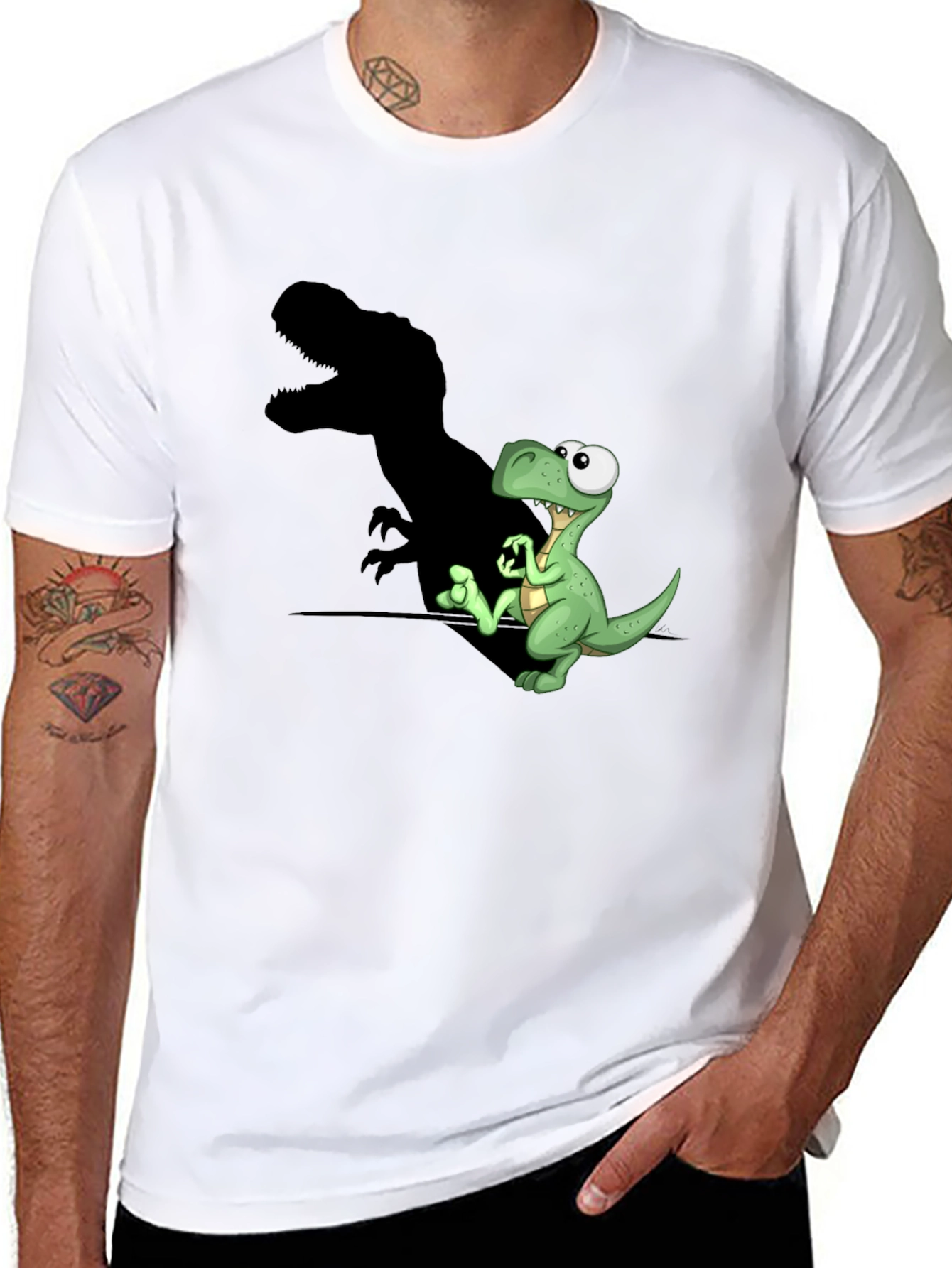 Dinosaur T-Rex Shadow Graphic Tee