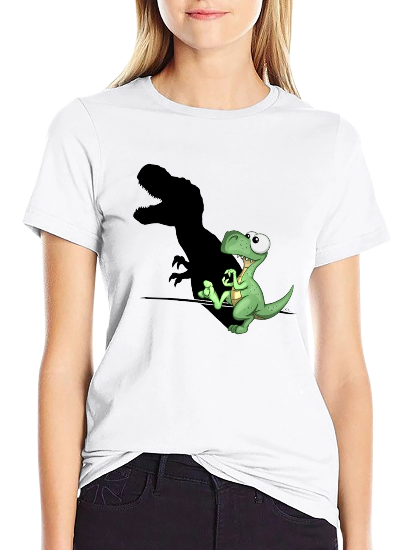 Dinosaur T-Rex Shadow Graphic Tee